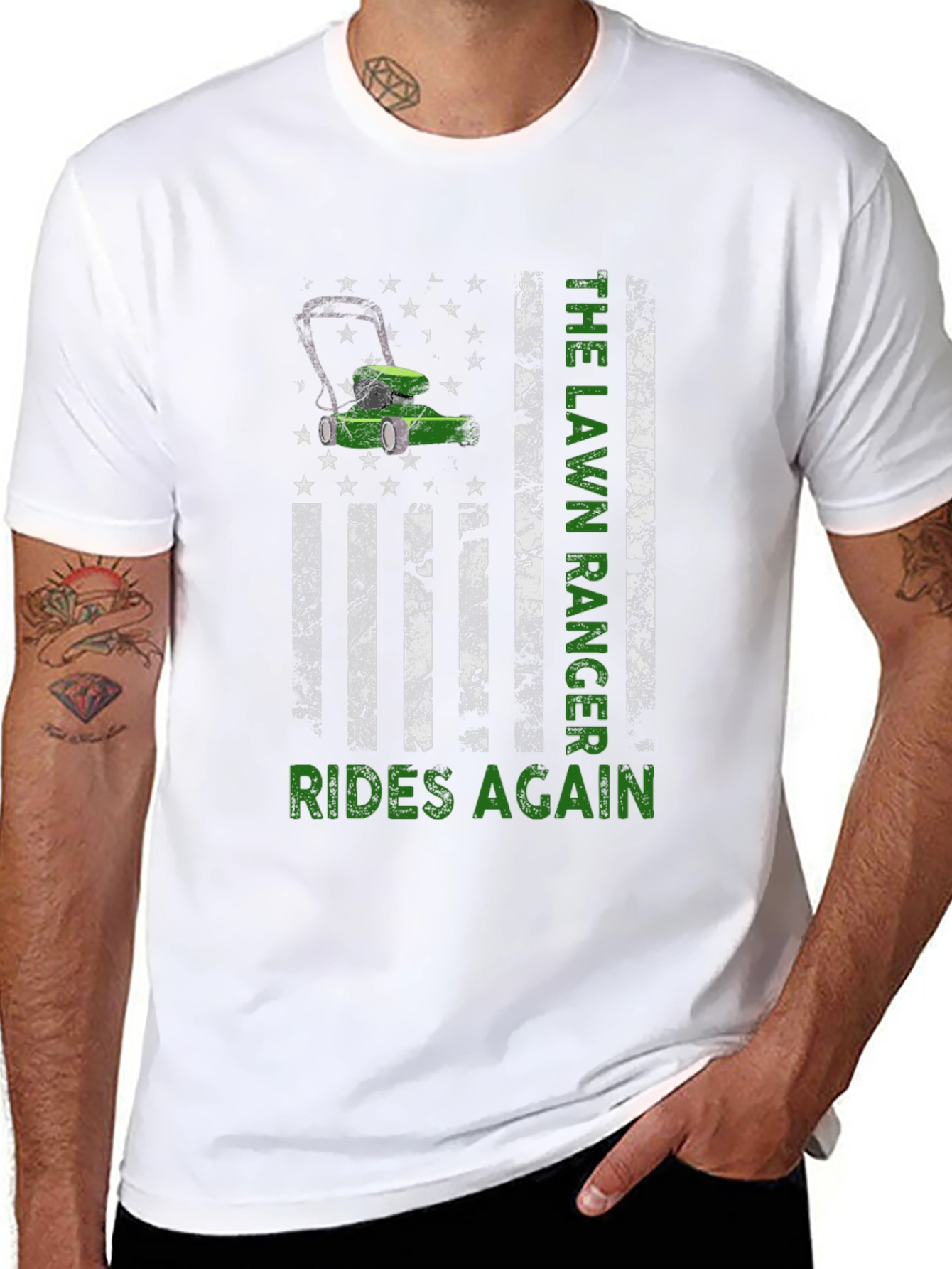 Lawn Ranger Rides Again Graphic T-Shirt