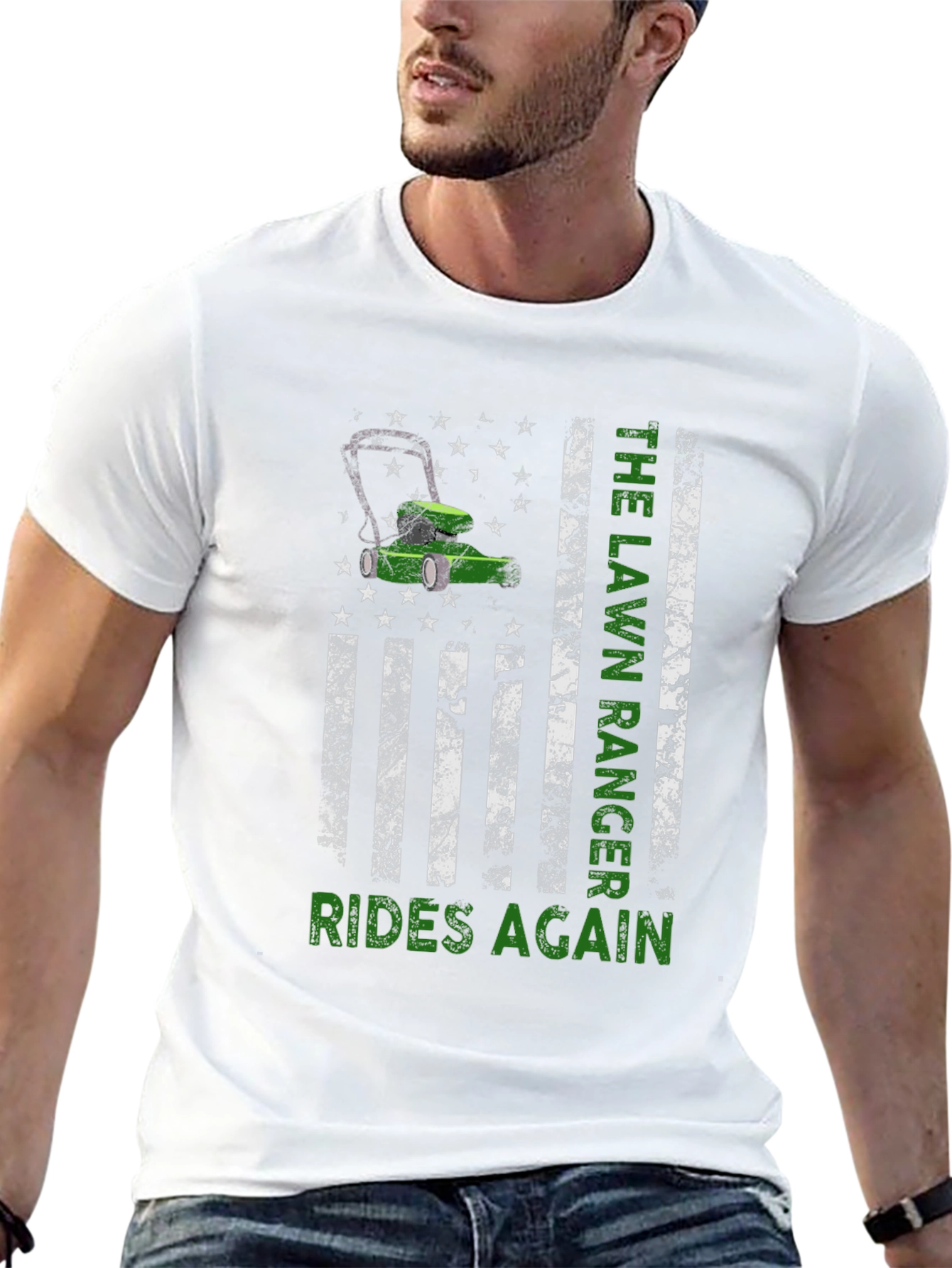 Lawn Ranger Rides Again Graphic T-Shirt