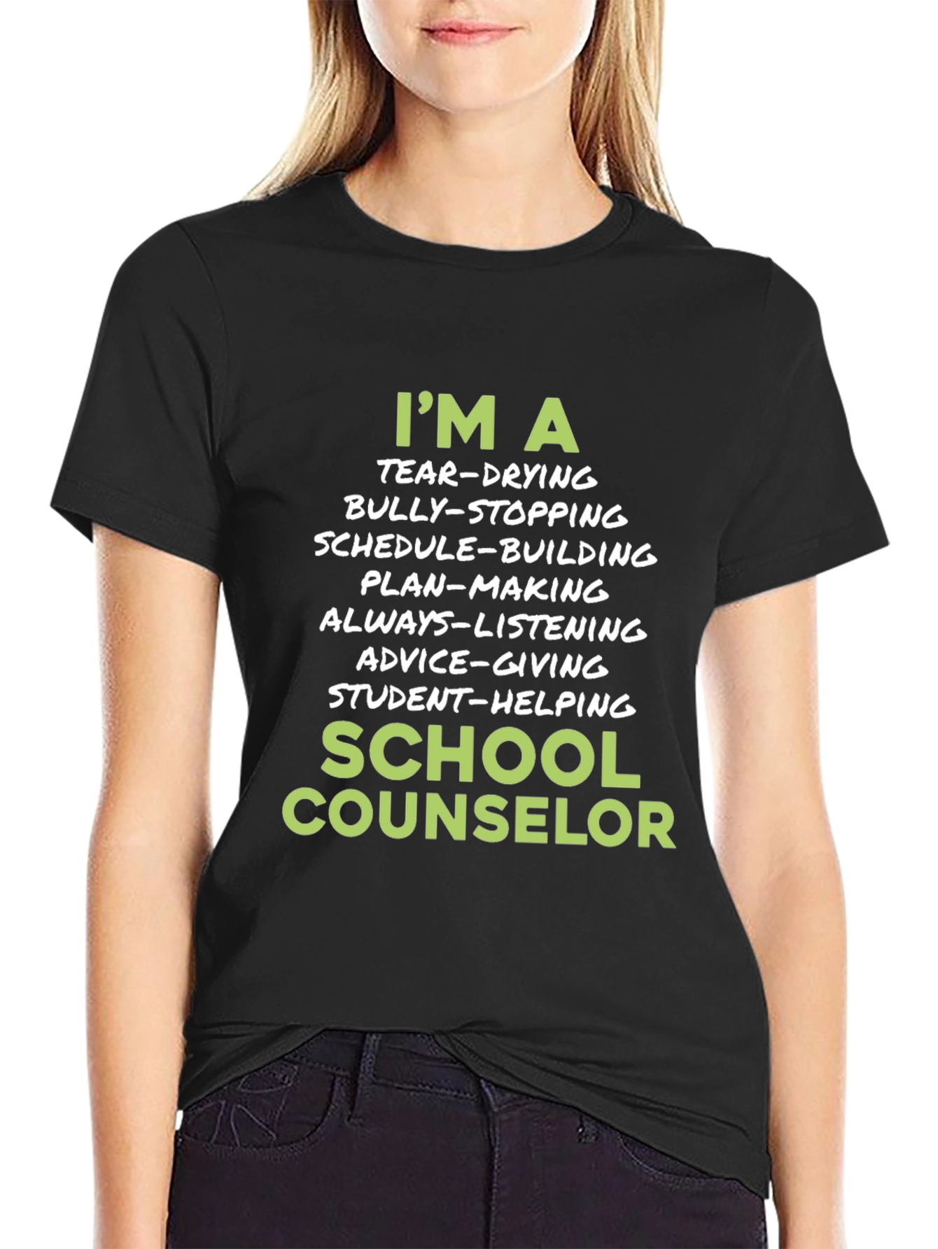 School Counselor T-Shirt - Tear-Drying Bully-Stopping