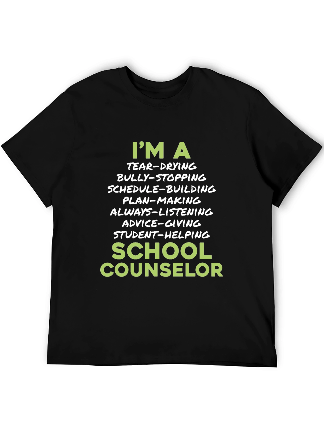 School Counselor T-Shirt - Tear-Drying Bully-Stopping