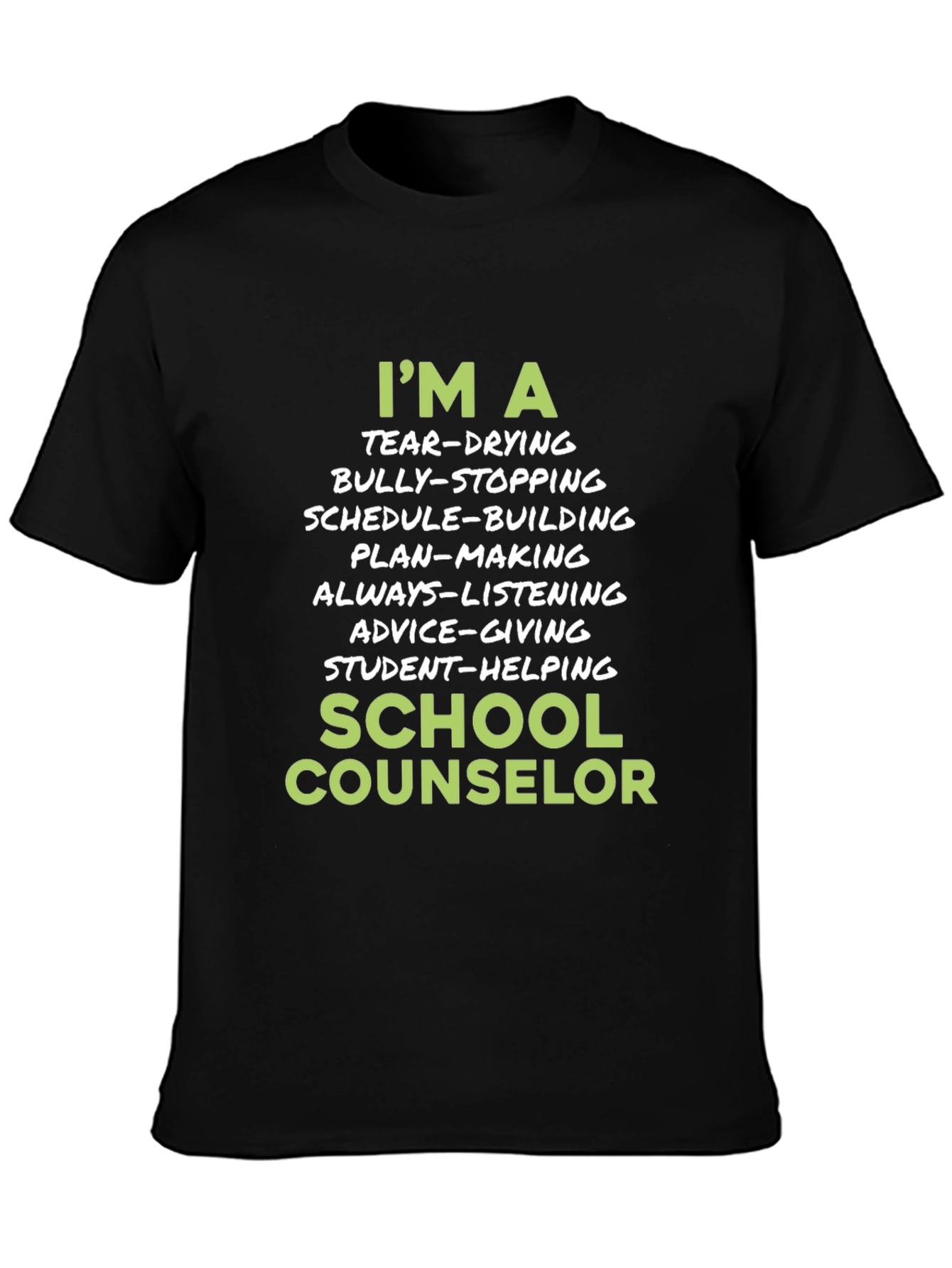 School Counselor T-Shirt - Tear-Drying Bully-Stopping