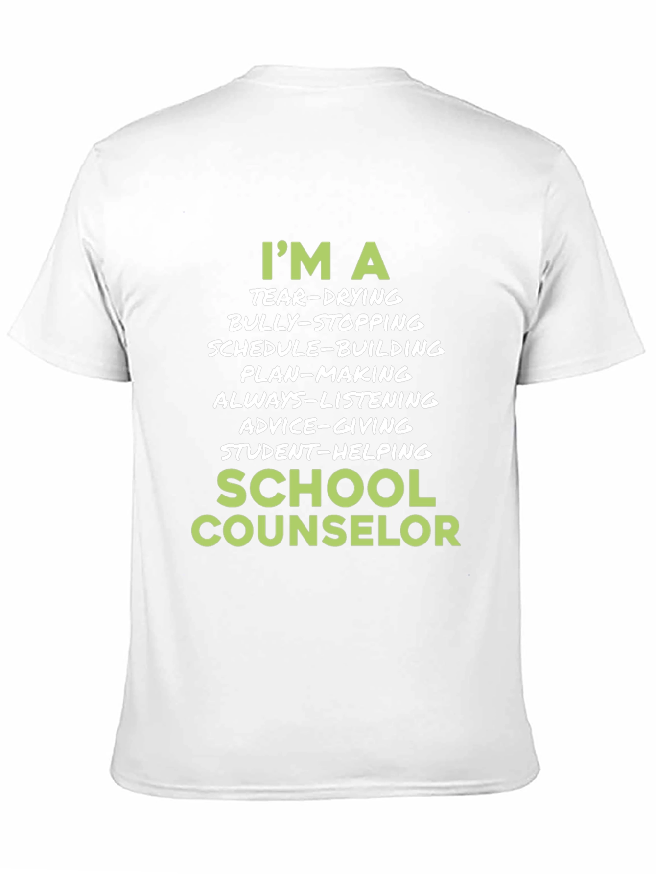 School Counselor T-Shirt - Tear-Drying Bully-Stopping