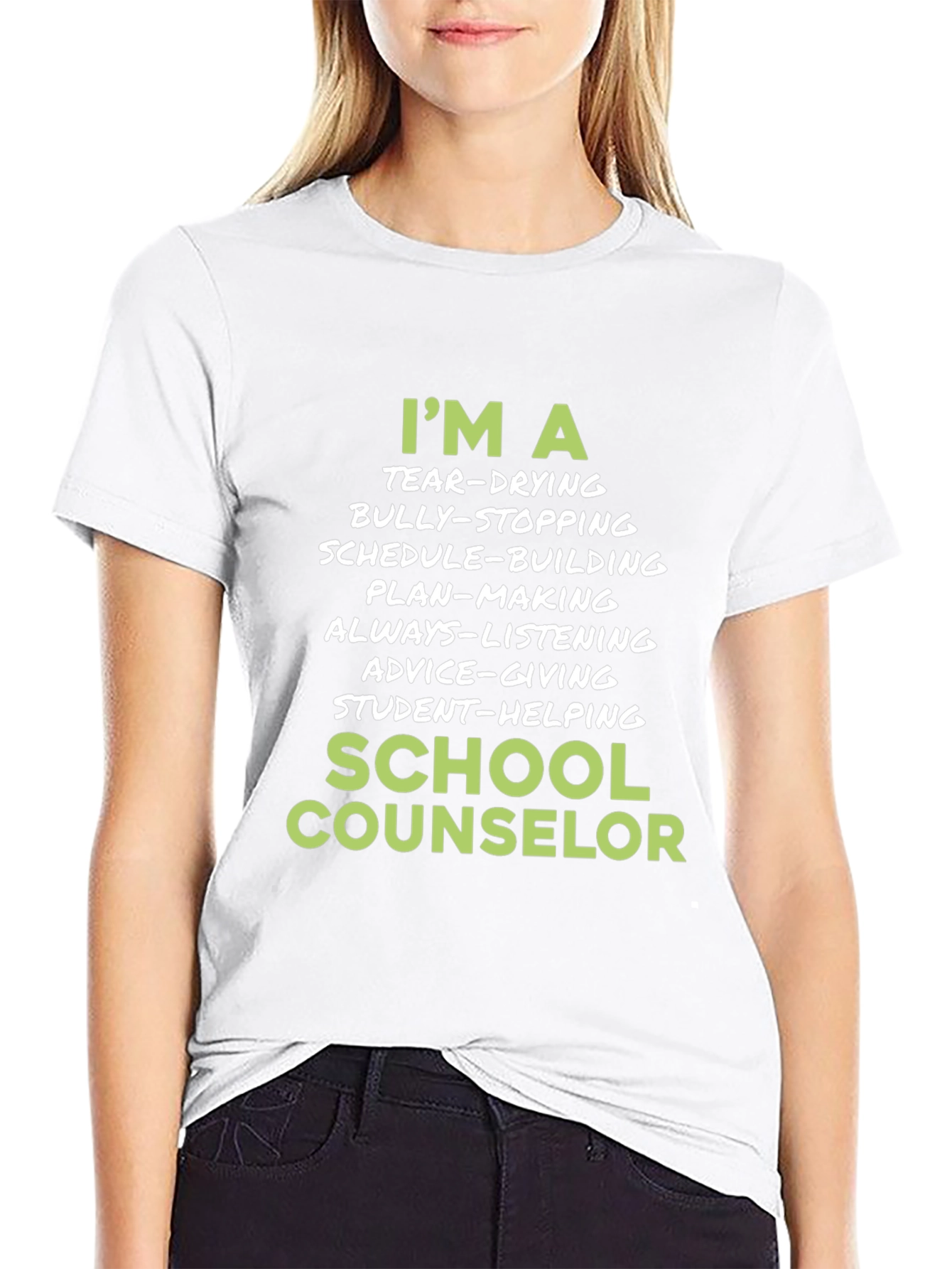 School Counselor T-Shirt - Tear-Drying Bully-Stopping