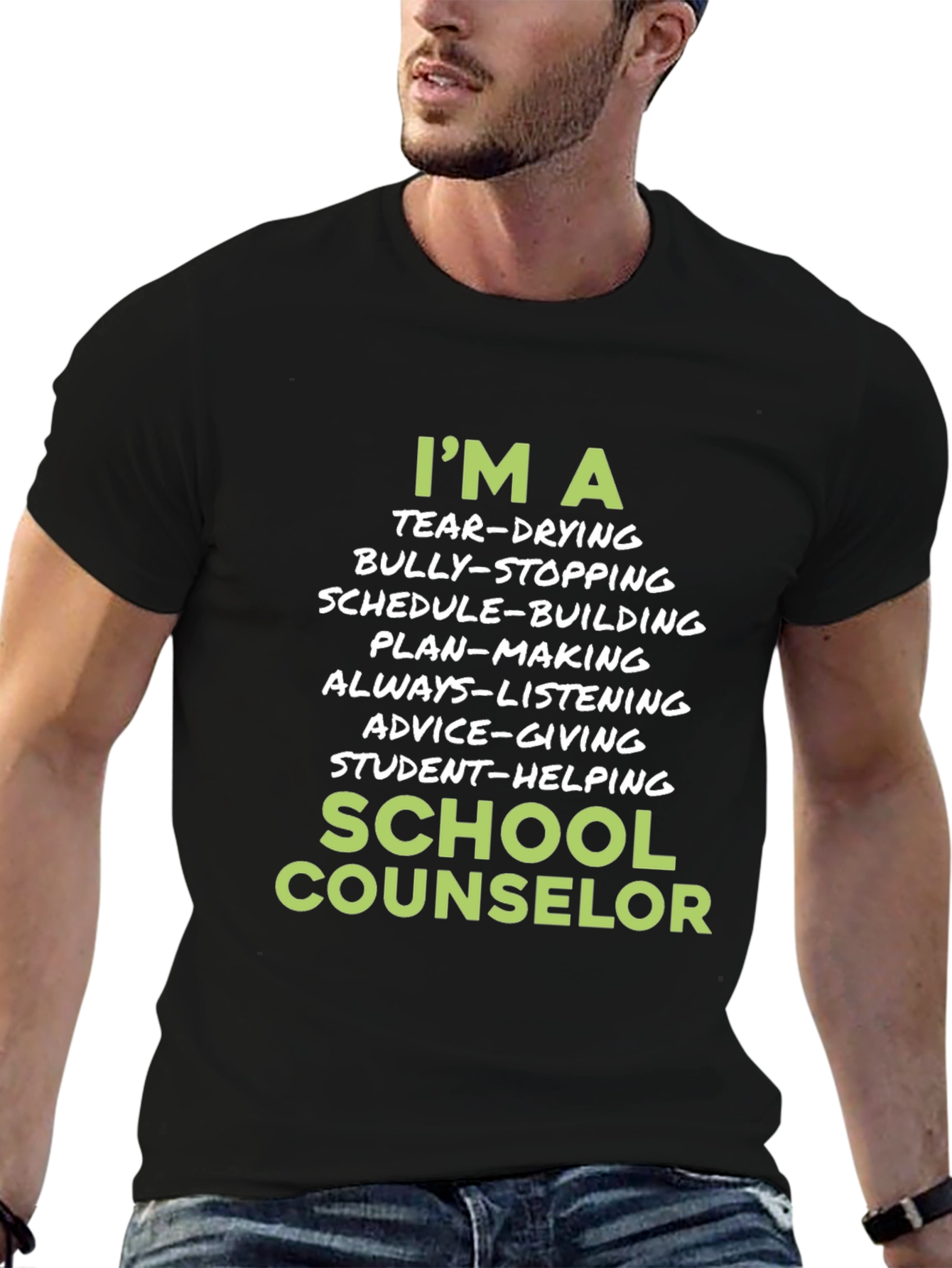 School Counselor T-Shirt - Tear-Drying Bully-Stopping
