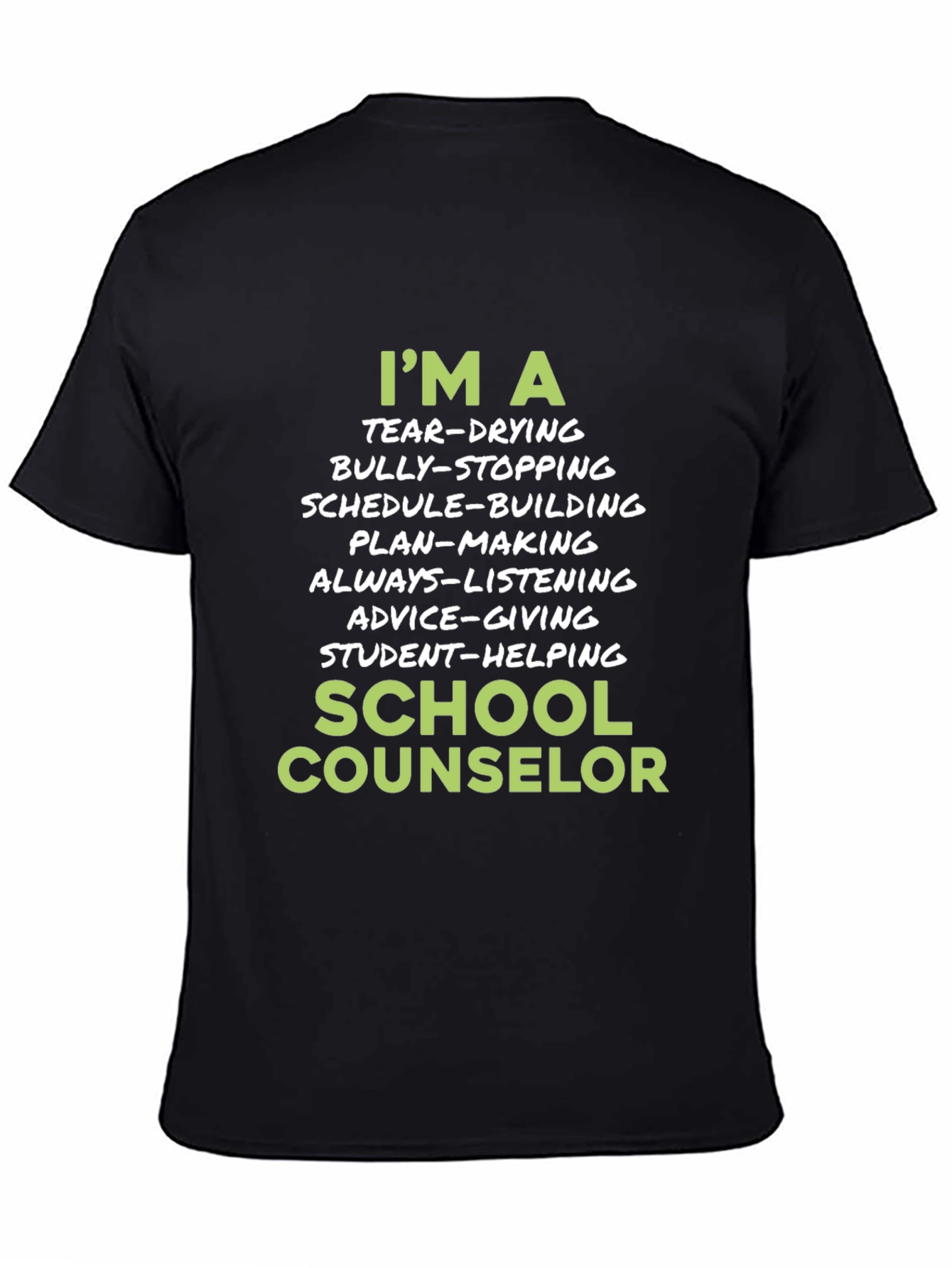 School Counselor T-Shirt - Tear-Drying Bully-Stopping