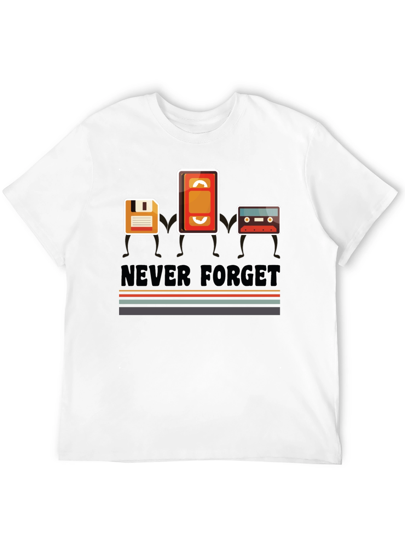 Retro Media T-Shirt - Never Forget