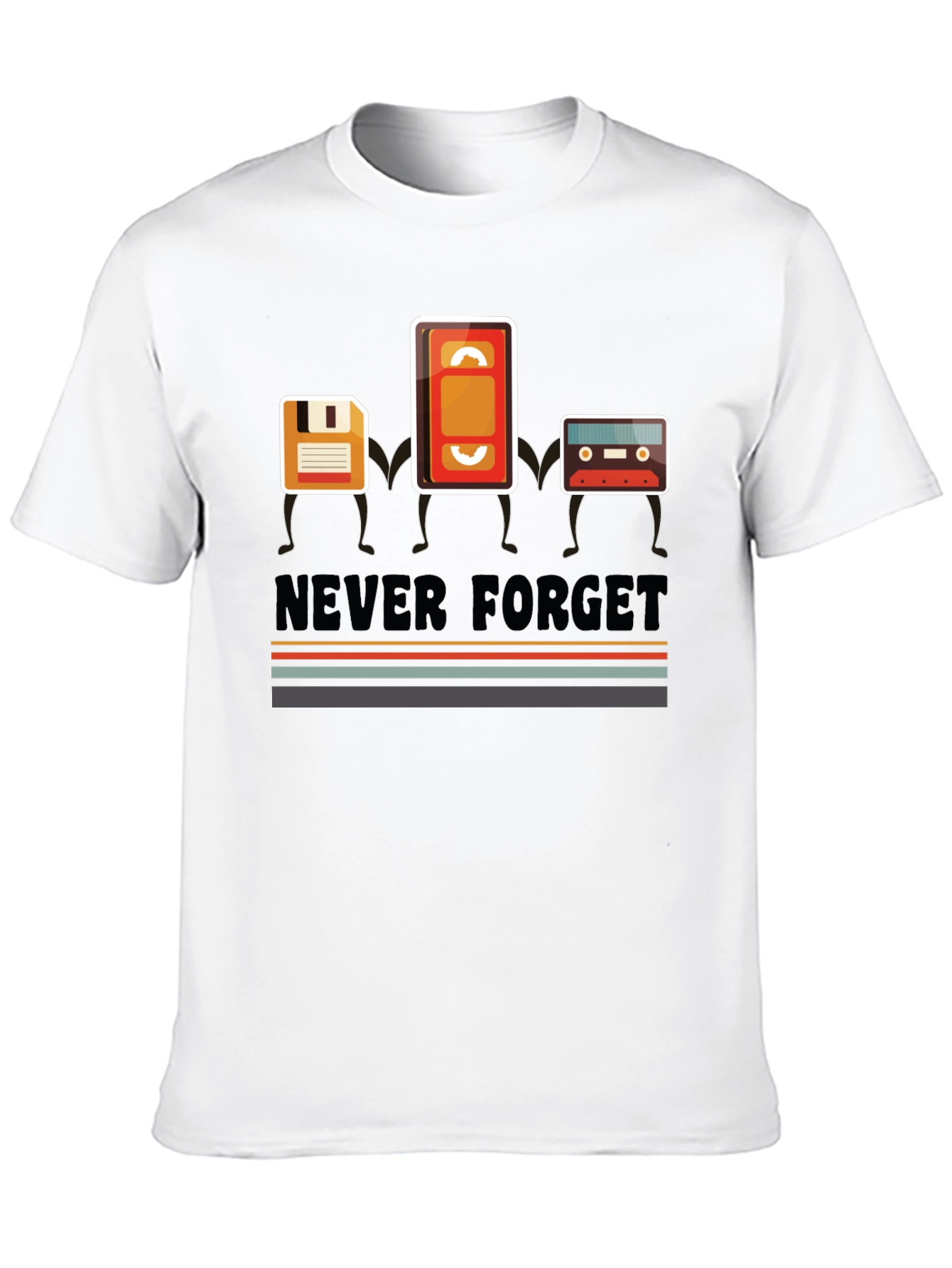 Retro Media T-Shirt - Never Forget