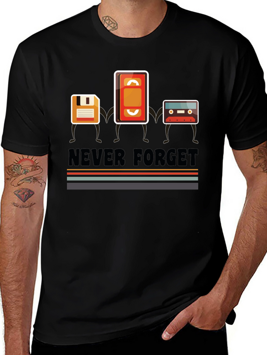 Retro Media T-Shirt - Never Forget