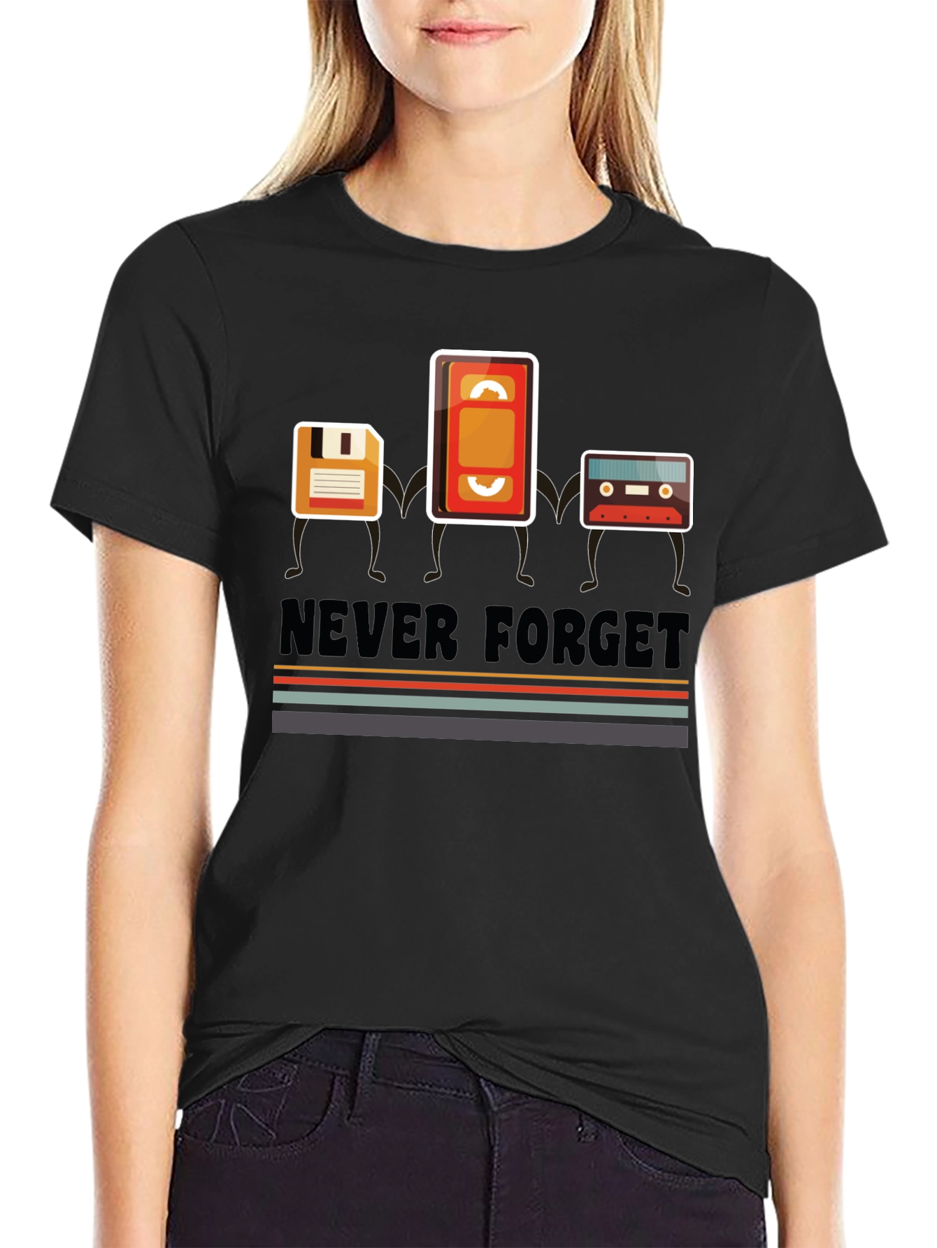 Retro Media T-Shirt - Never Forget