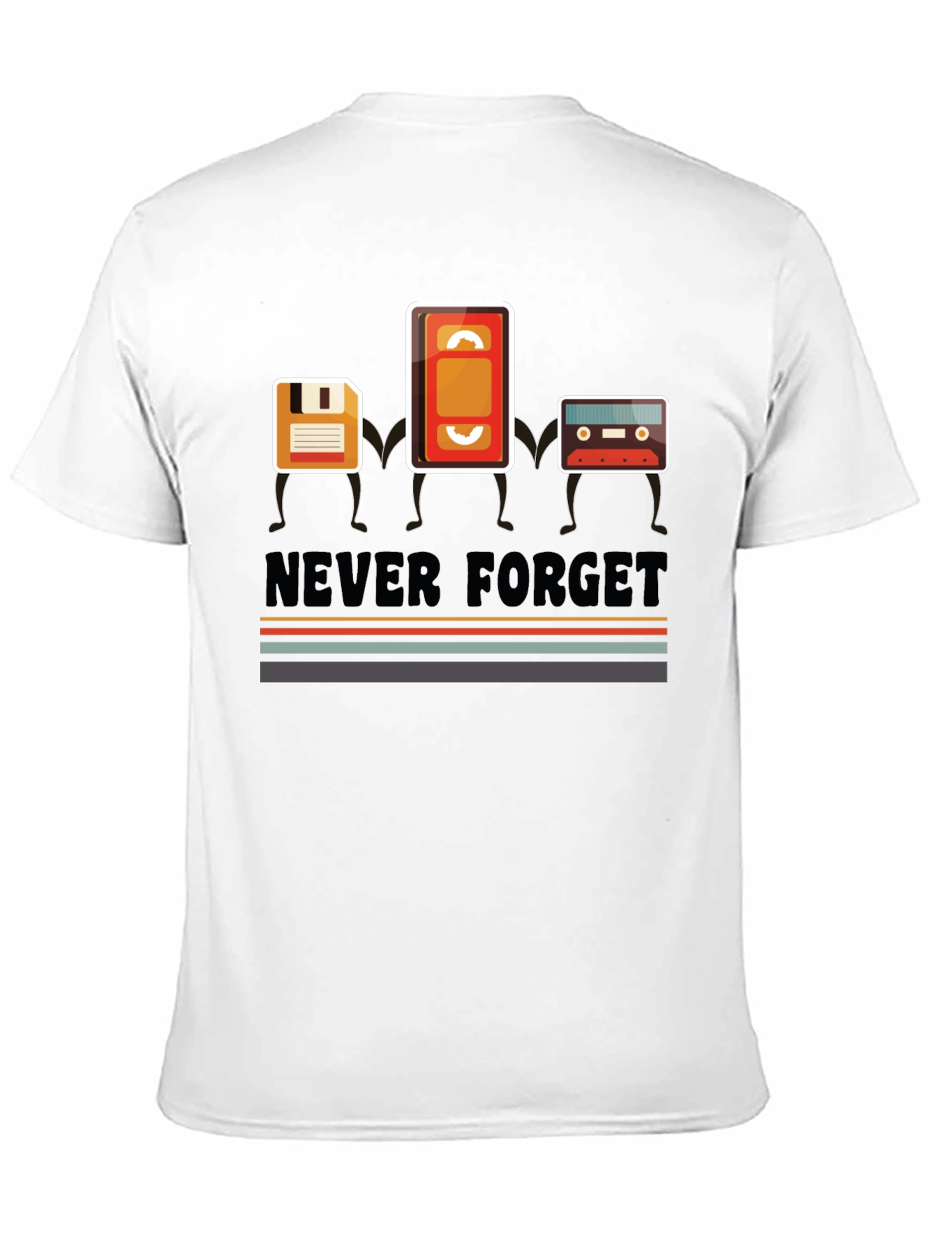 Retro Media T-Shirt - Never Forget