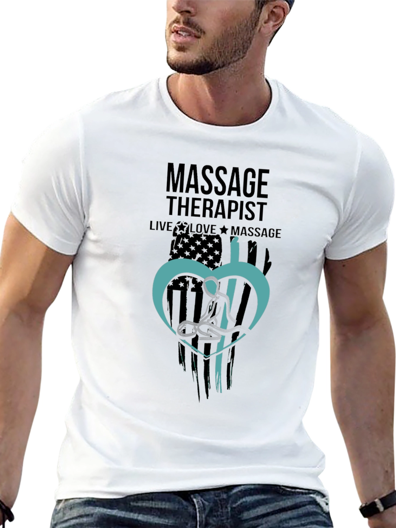 Massage Therapist Graphic Tee - Live Love Massage