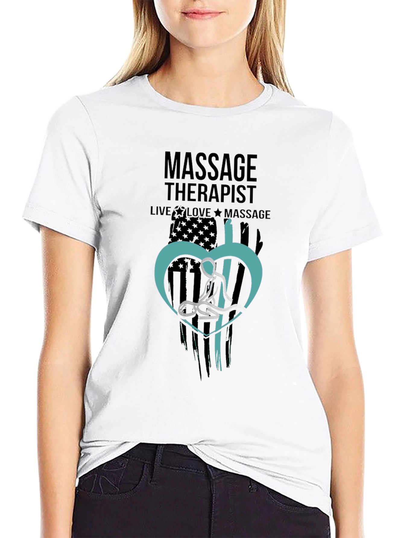 Massage Therapist Graphic Tee - Live Love Massage