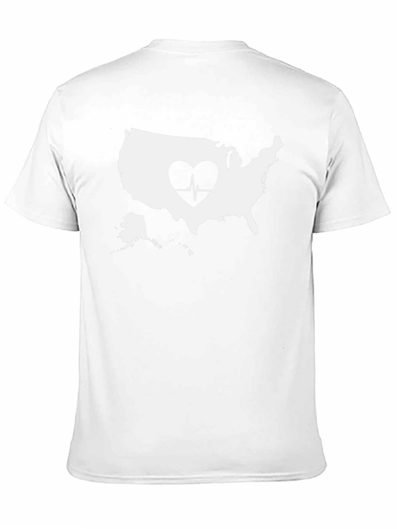 USA Heartbeat Graphic Tee