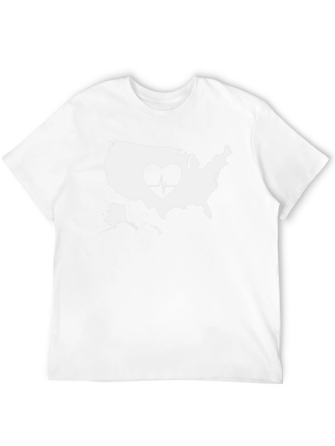 USA Heartbeat Graphic Tee