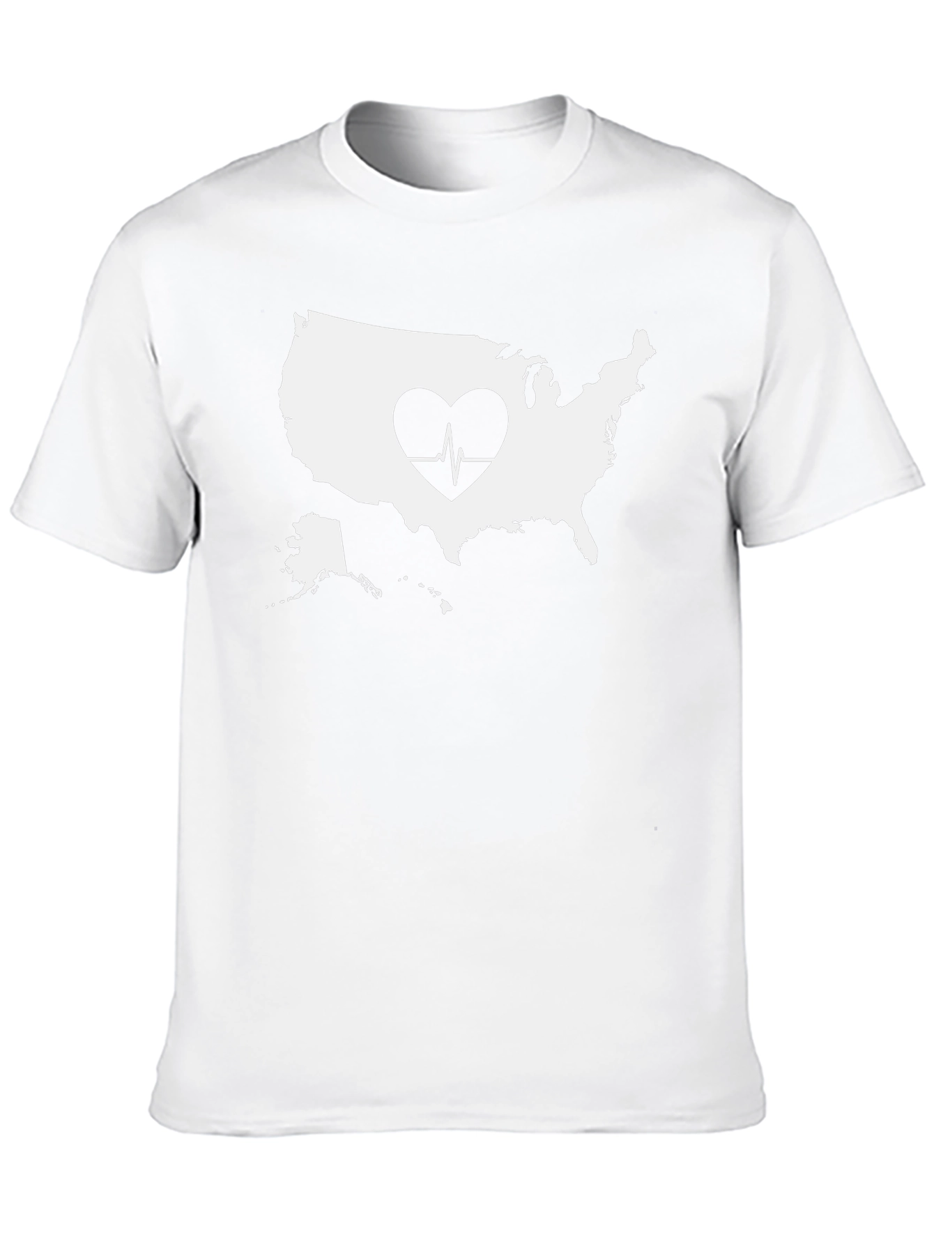 USA Heartbeat Graphic Tee