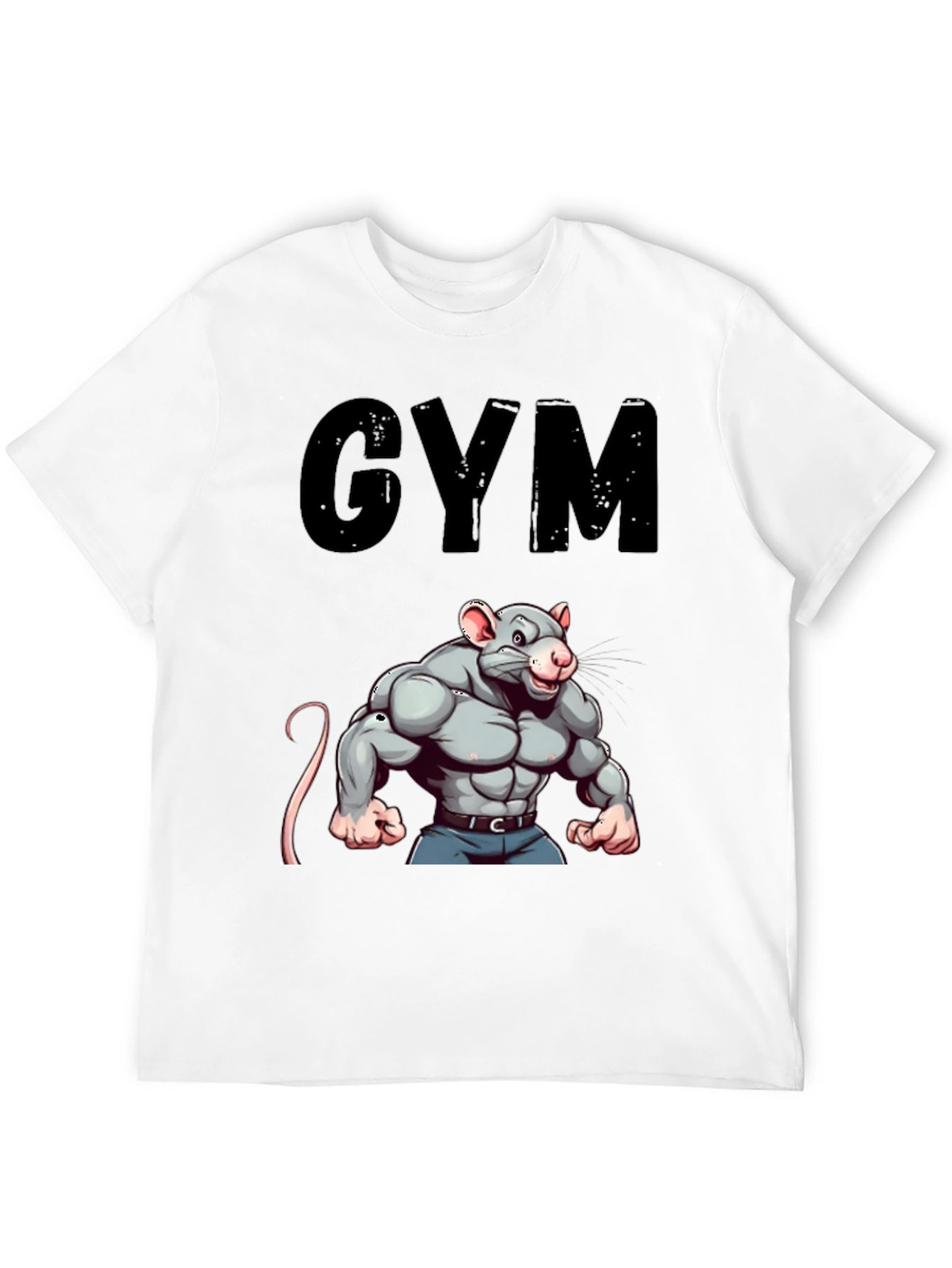 Gym Rat T-Shirt: Funny Workout Motivation Tee