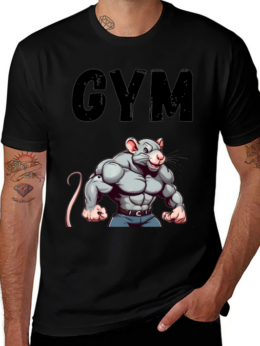 Gym Rat T-Shirt: Funny Workout Motivation Tee