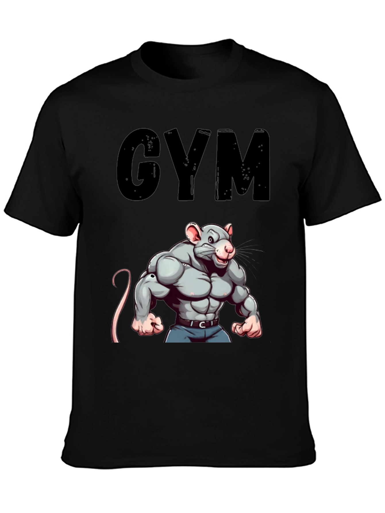 Gym Rat T-Shirt: Funny Workout Motivation Tee