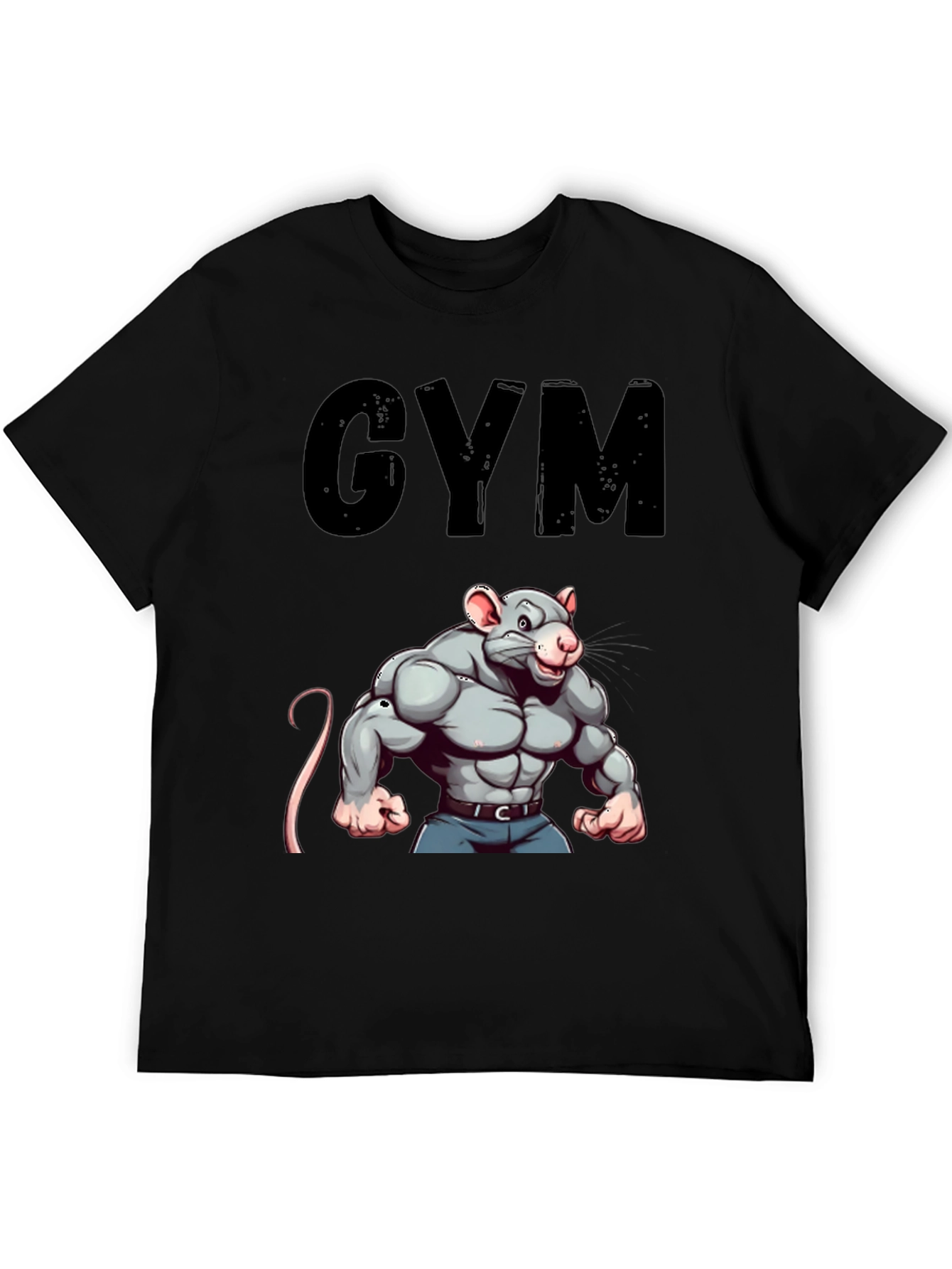 Gym Rat T-Shirt: Funny Workout Motivation Tee