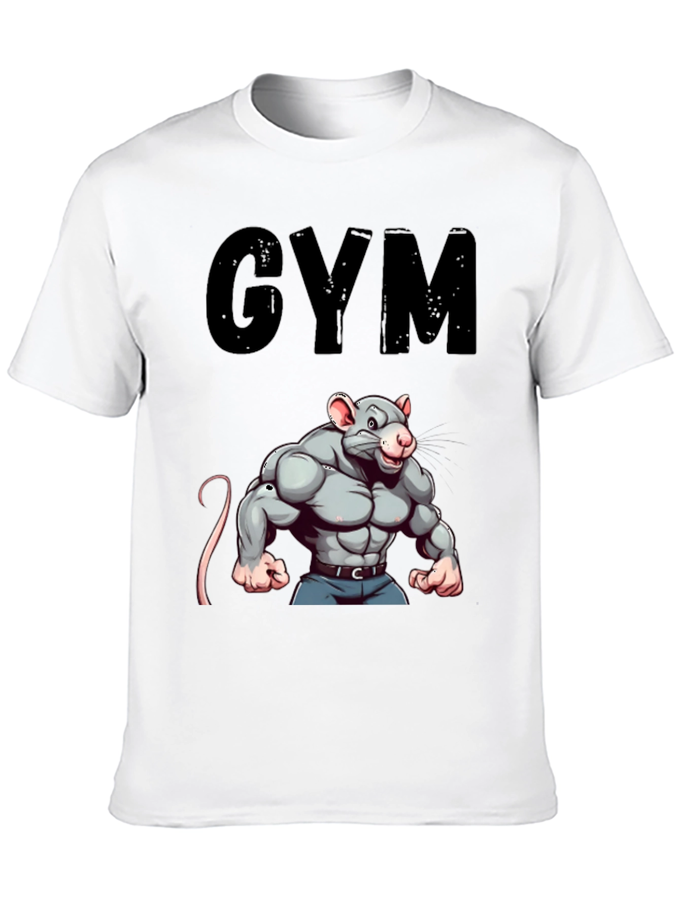 Gym Rat T-Shirt: Funny Workout Motivation Tee
