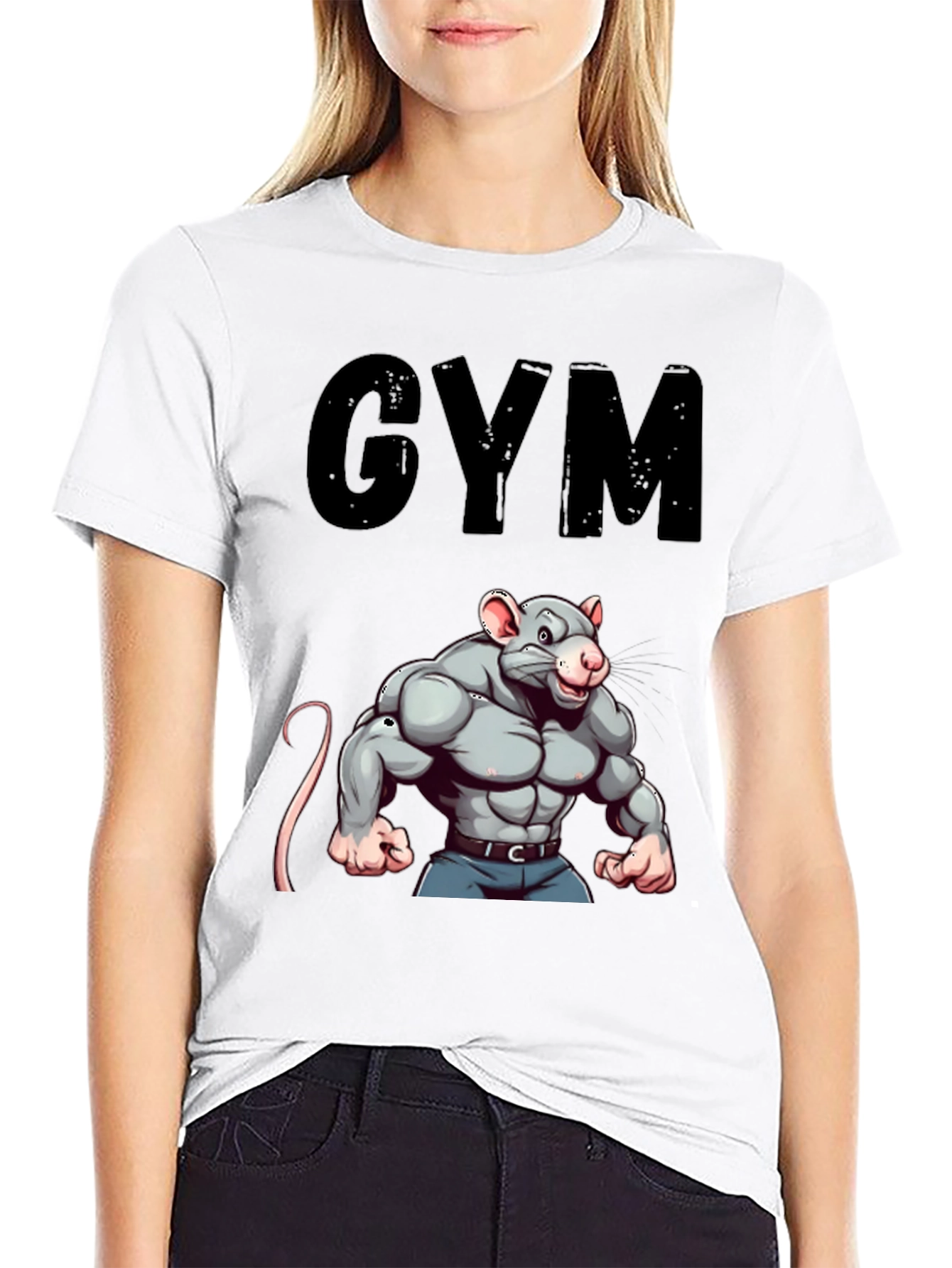 Gym Rat T-Shirt: Funny Workout Motivation Tee
