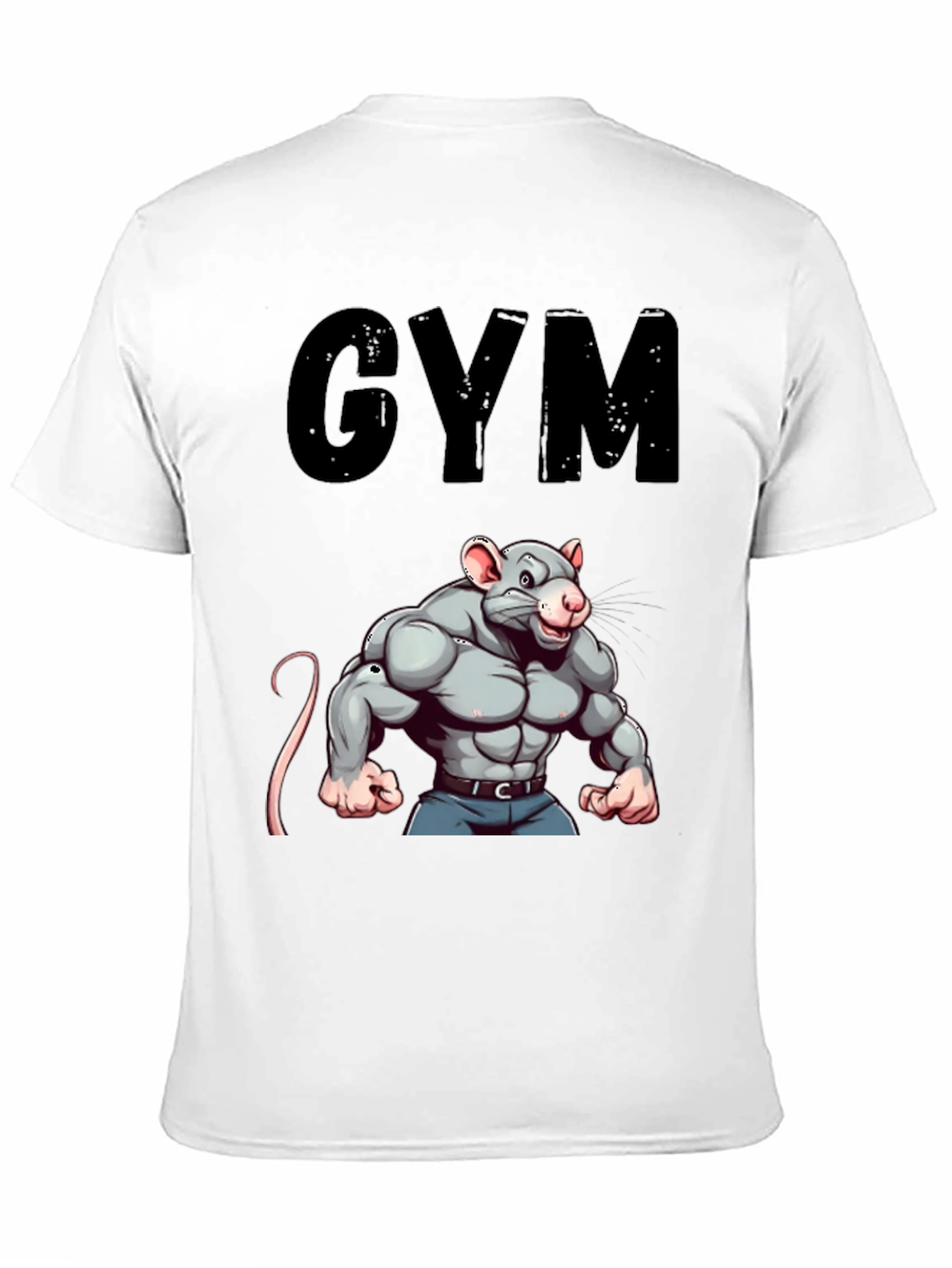 Gym Rat T-Shirt: Funny Workout Motivation Tee