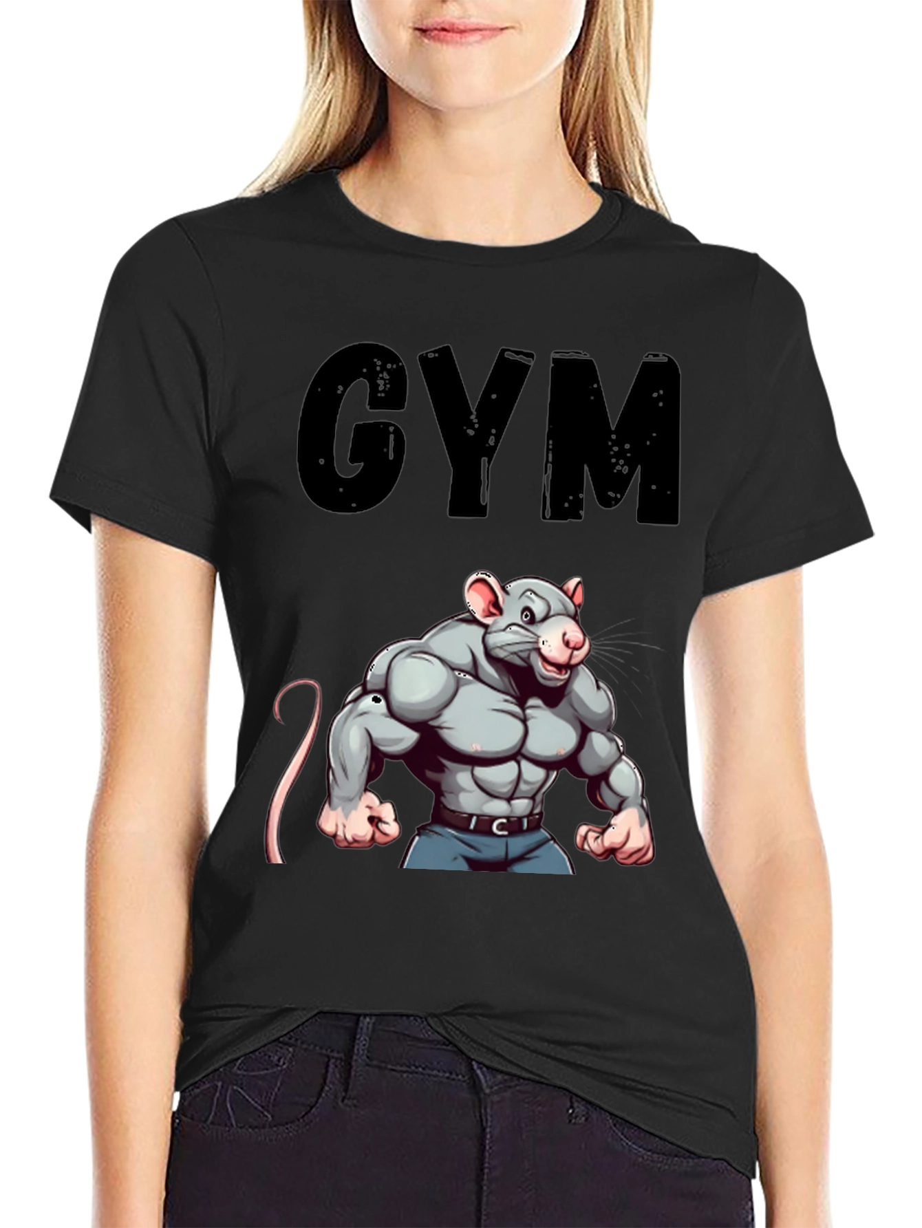 Gym Rat T-Shirt: Funny Workout Motivation Tee