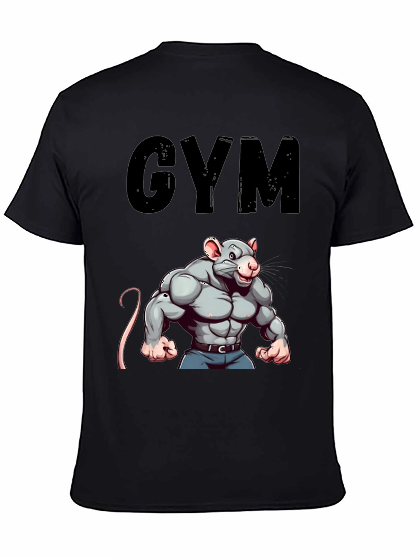 Gym Rat T-Shirt: Funny Workout Motivation Tee