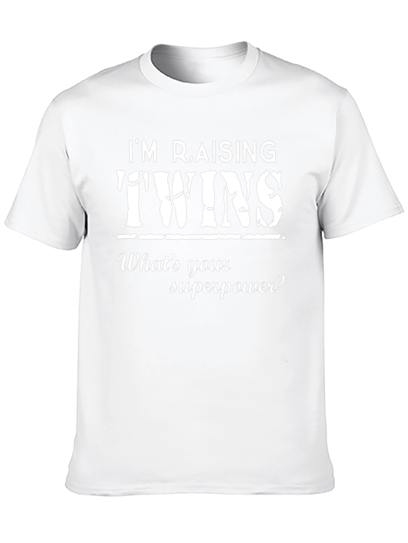 Im Raising Twins T-Shirt Superpower Gift