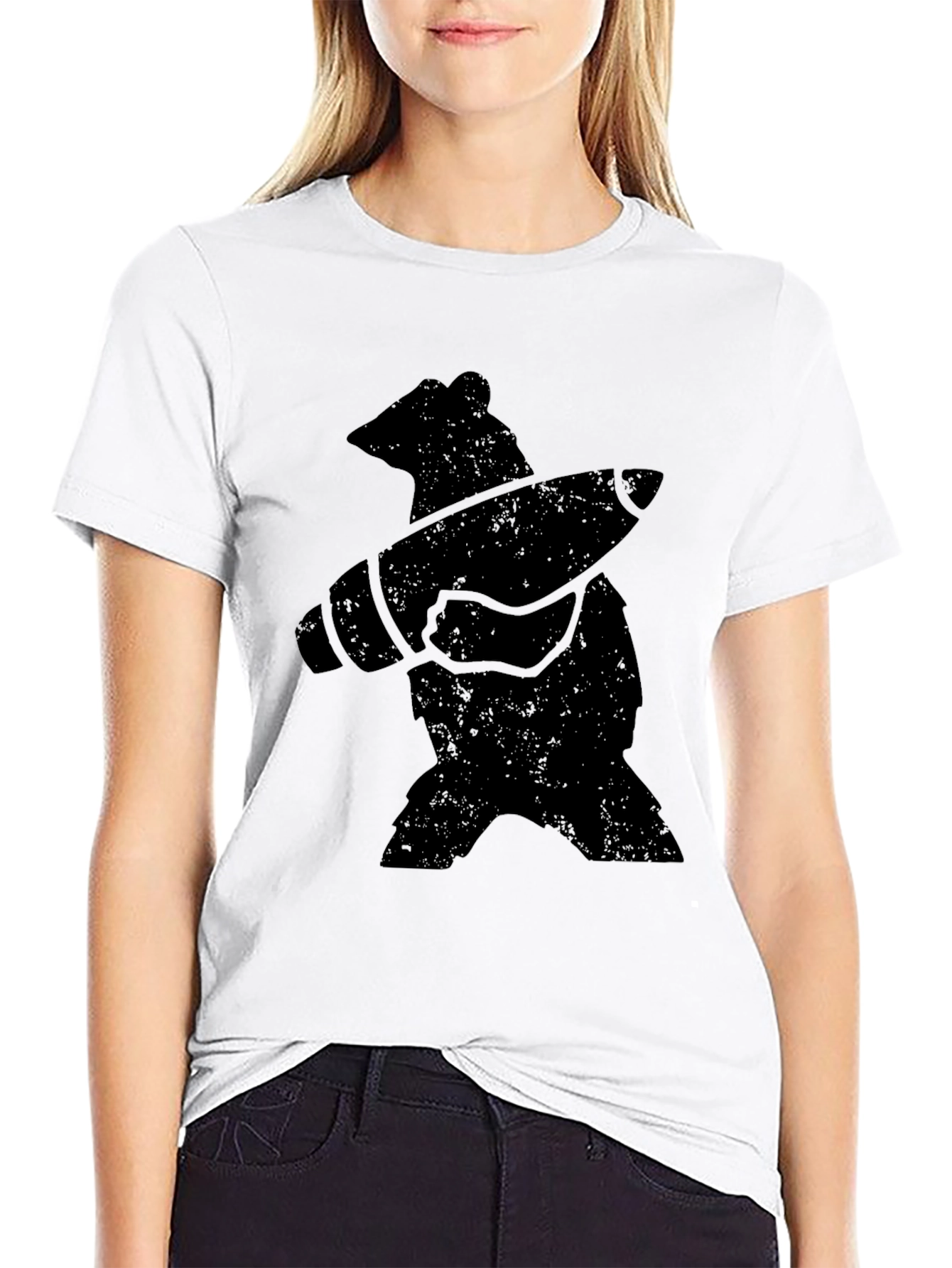 Bear Rocket T-Shirt - Cool Graphic Tee