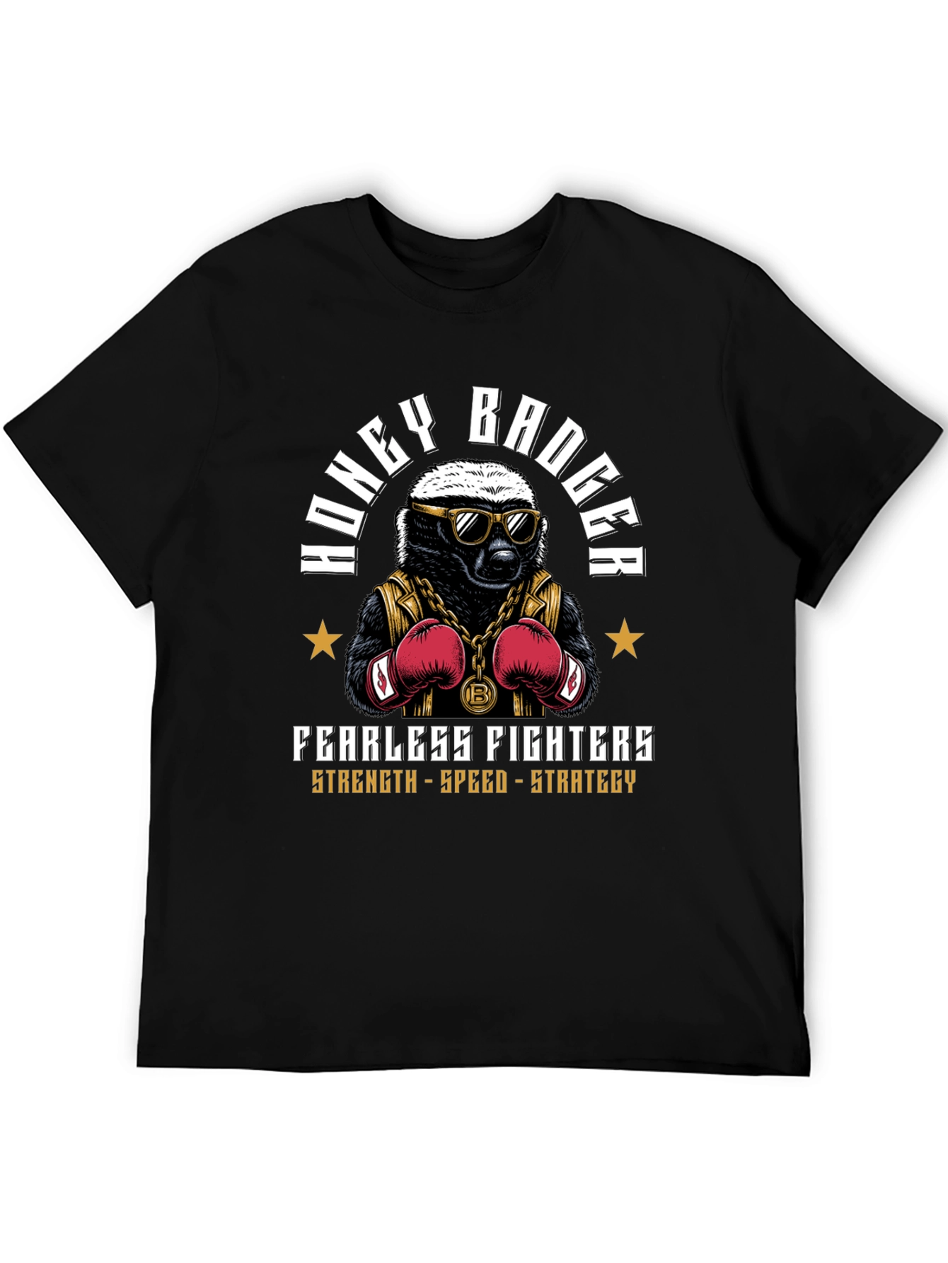 Honey Badger Boxing Graphic T-Shirt