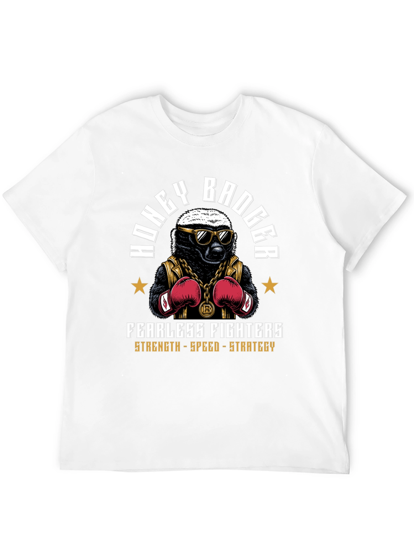 Honey Badger Boxing Graphic T-Shirt