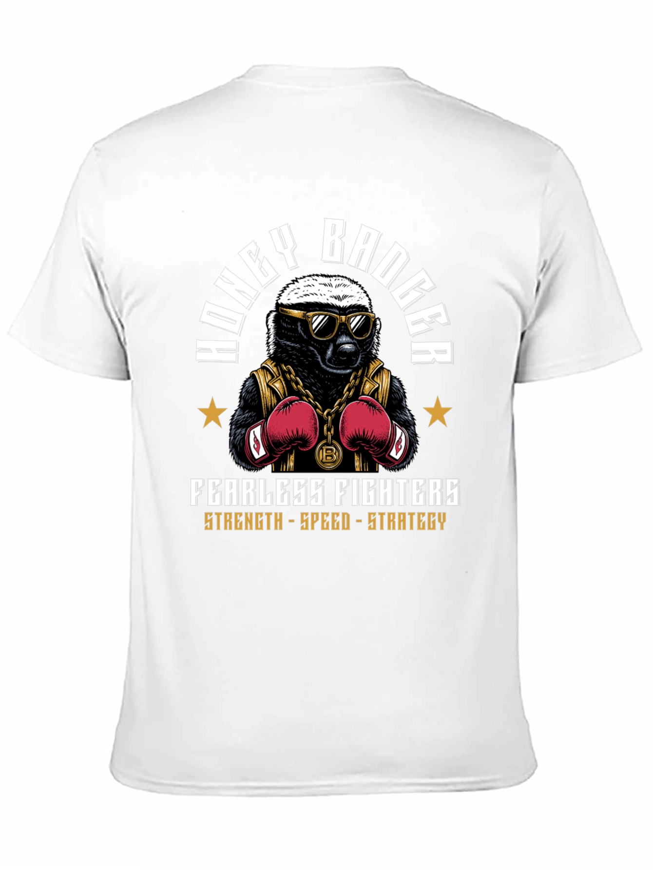 Honey Badger Boxing Graphic T-Shirt