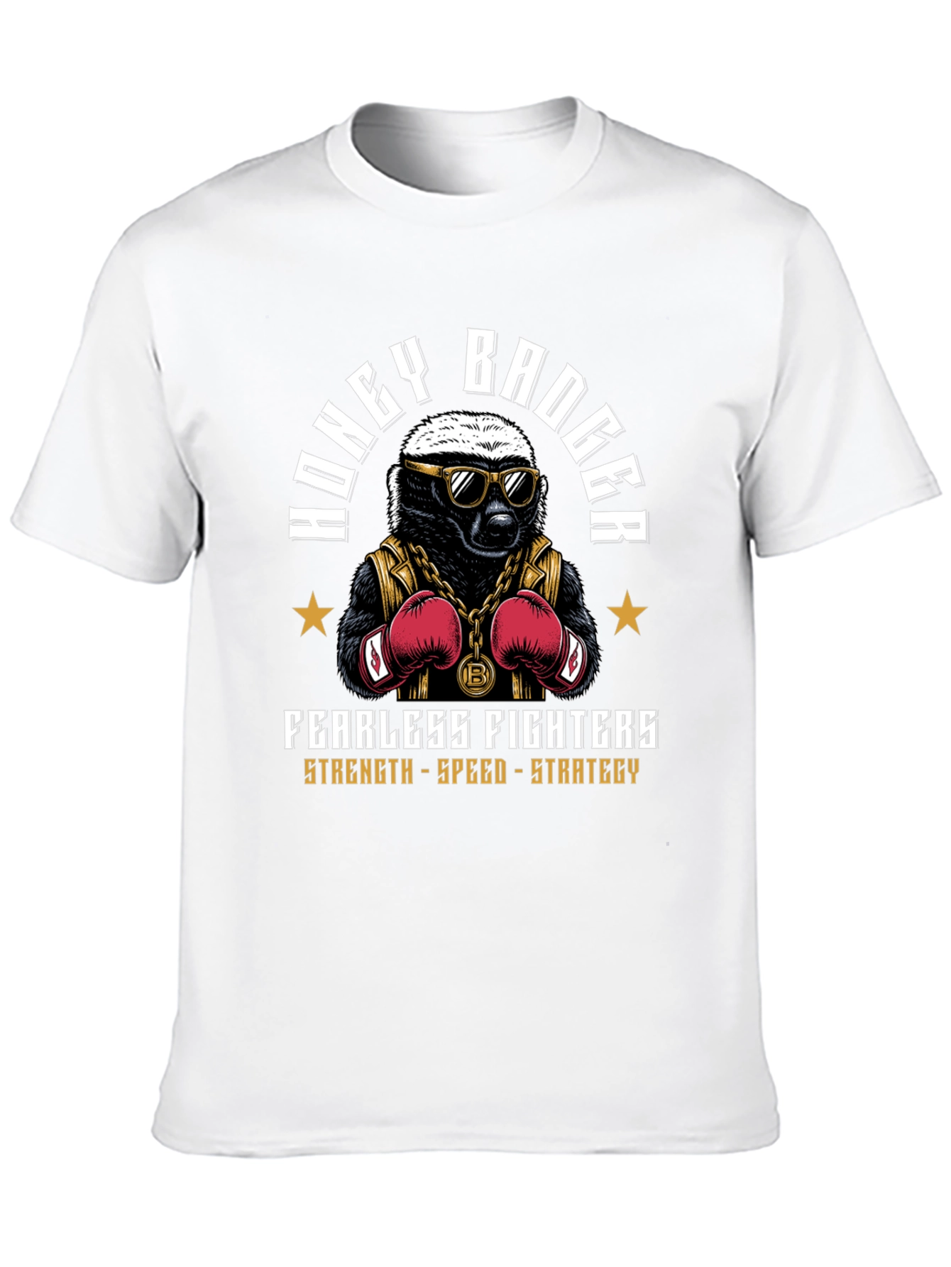 Honey Badger Boxing Graphic T-Shirt