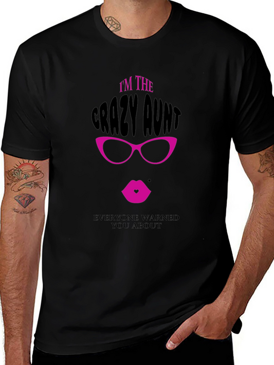 Crazy Aunt Graphic Tee - Fun Novelty T-Shirt