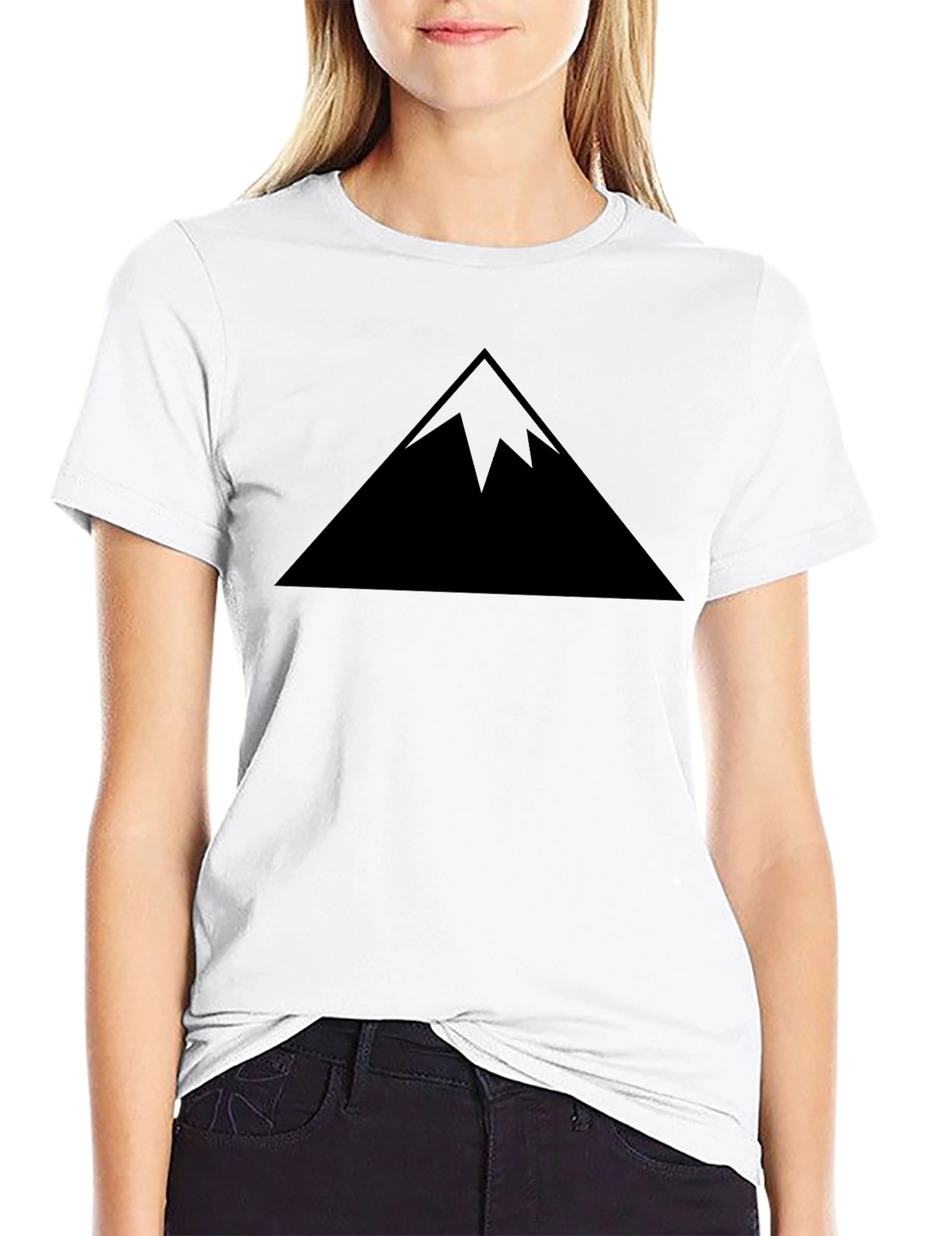 Mountain Peak Graphic Tee - Black