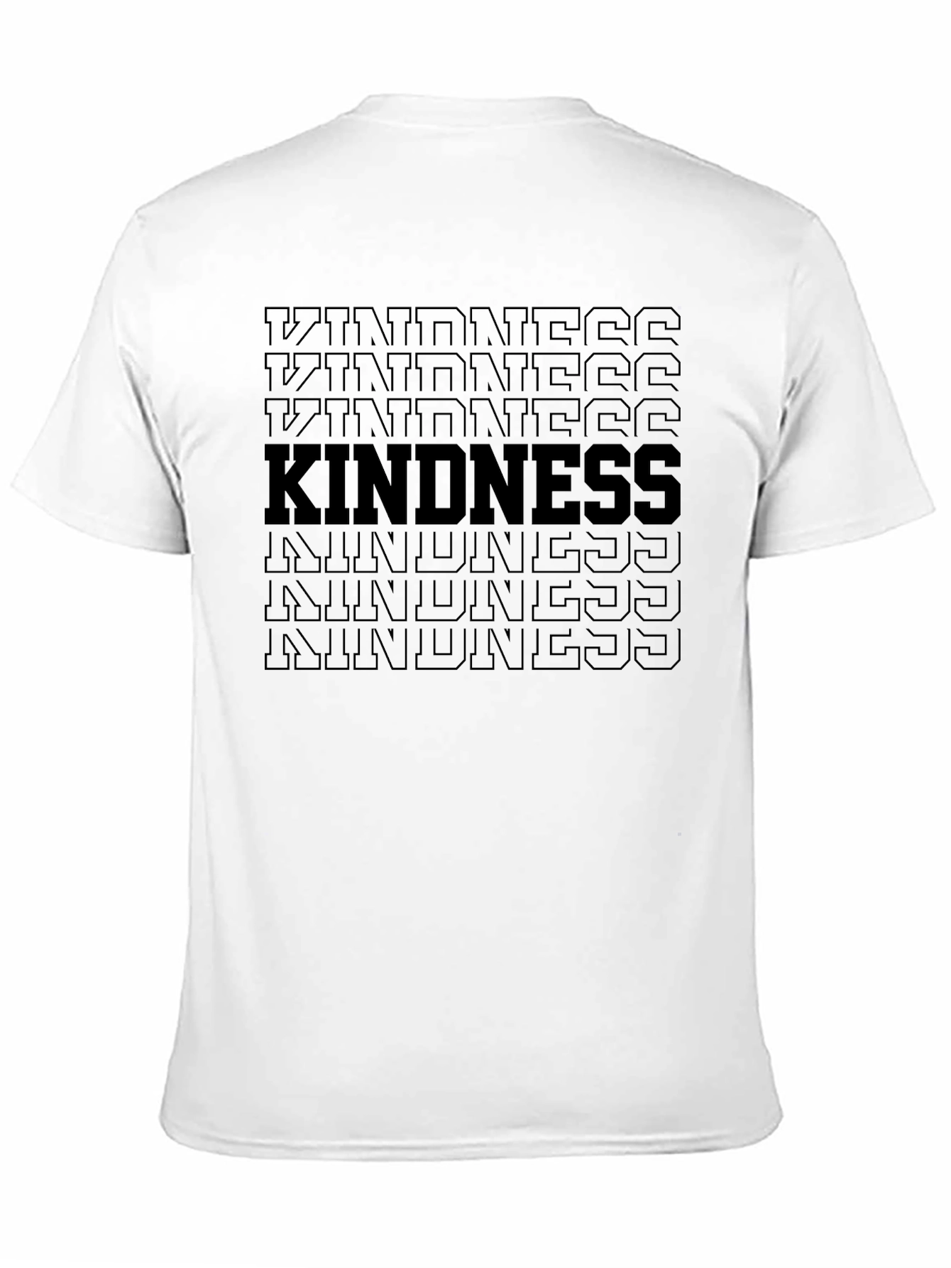 Kindness Graphic Tee - Black Cotton Comfort