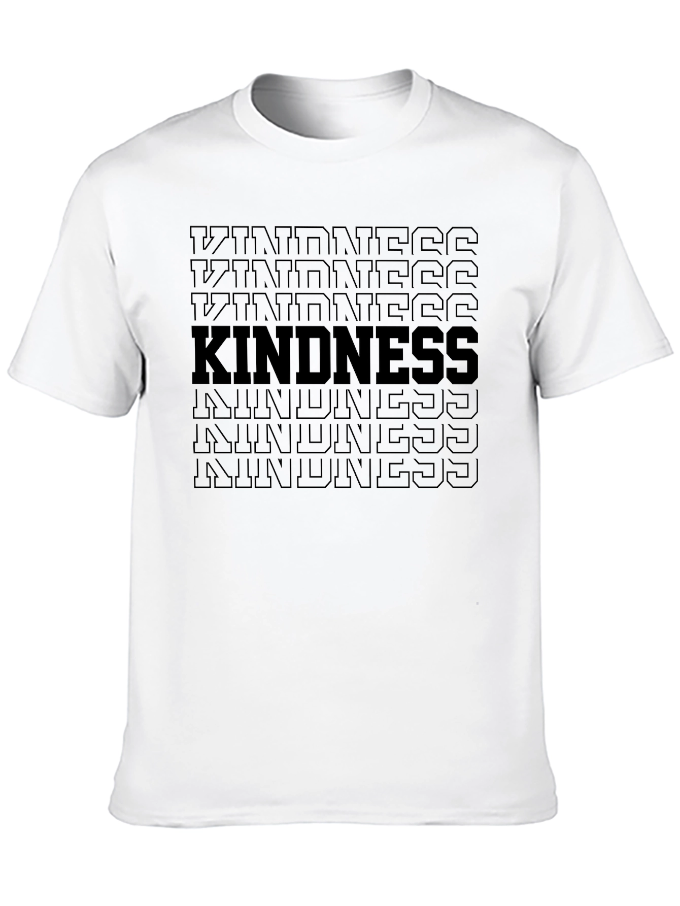 Kindness Graphic Tee - Black Cotton Comfort