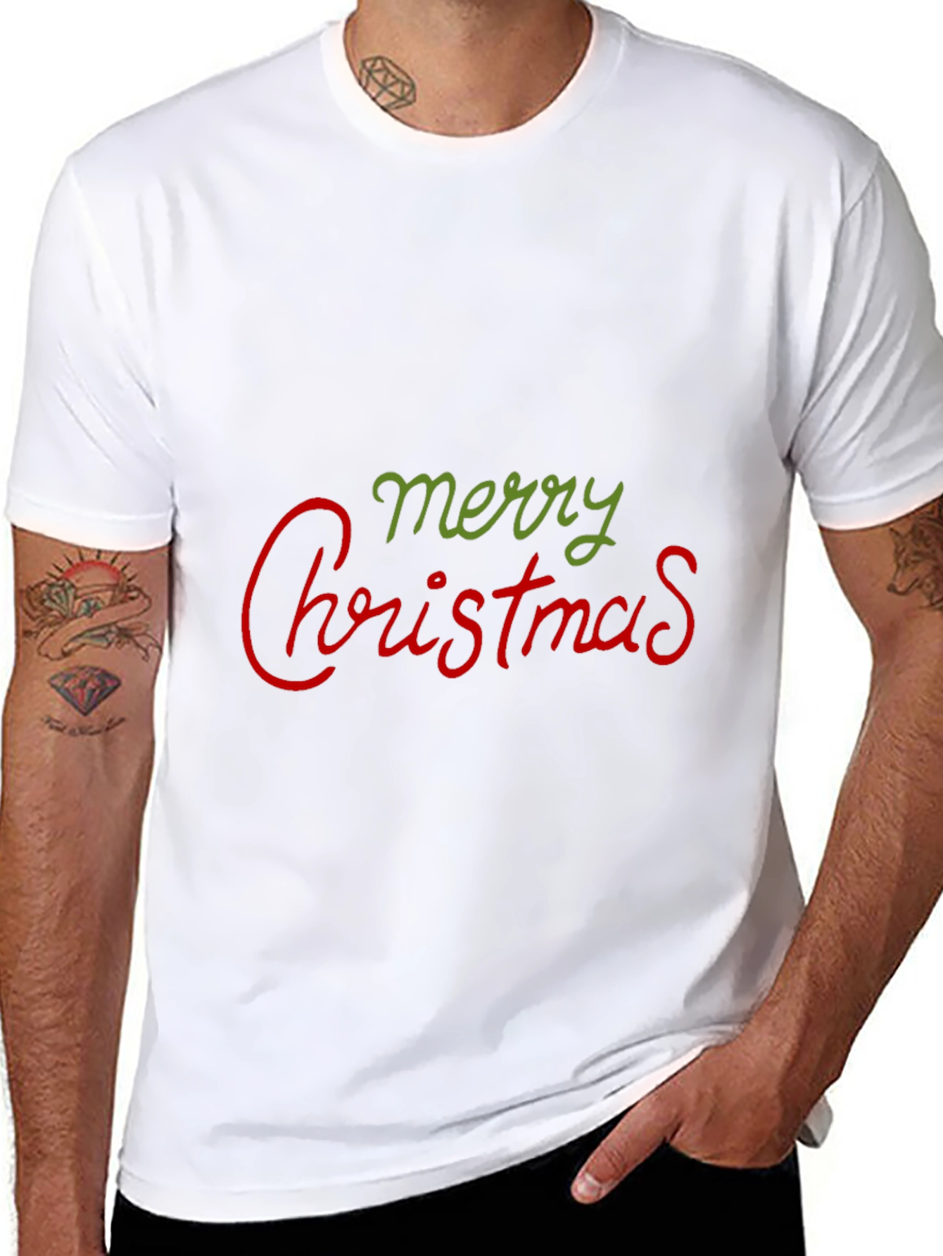 Festive Merry Christmas Graphic Tee