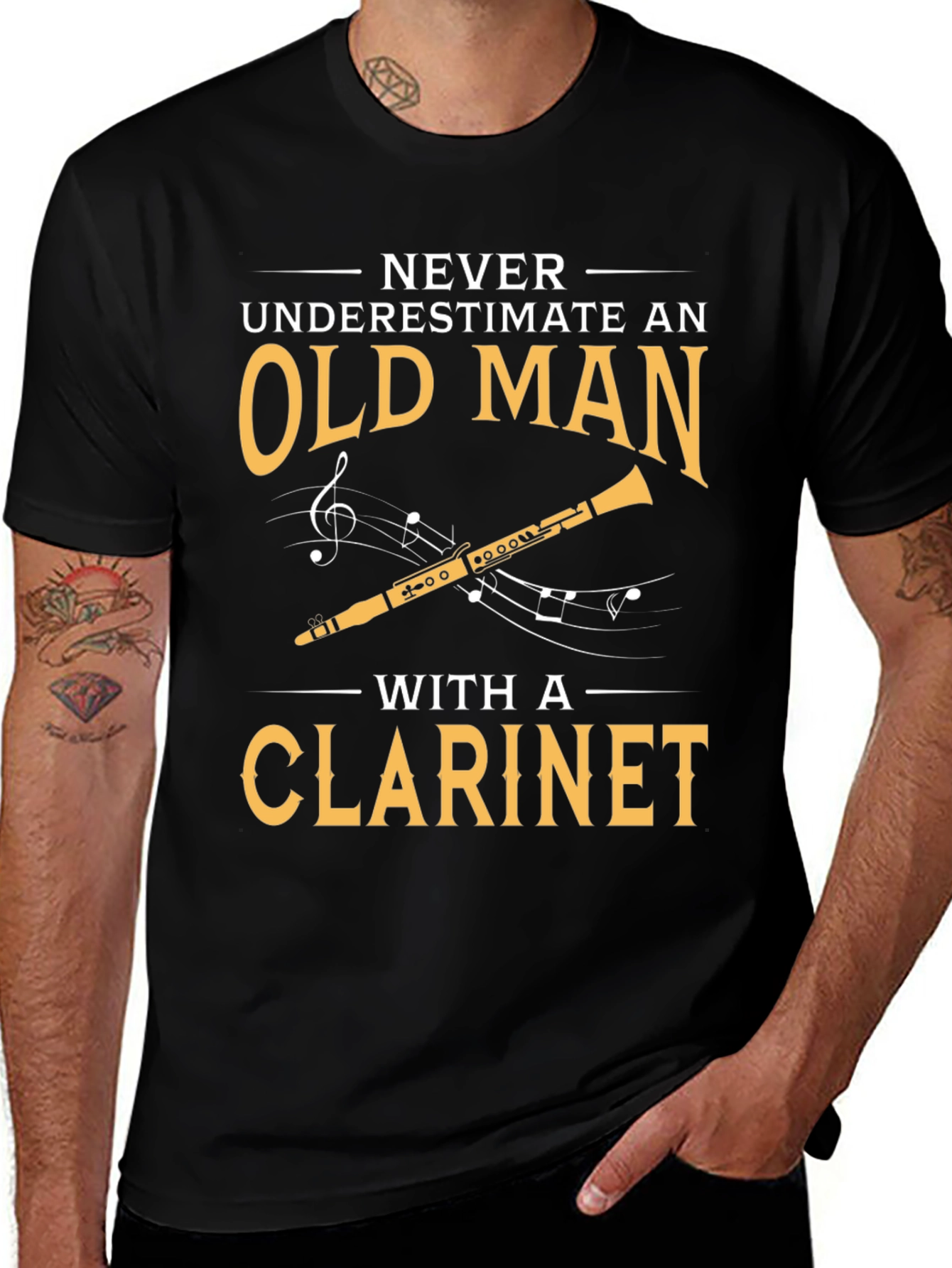 Old Man Clarinet T-Shirt