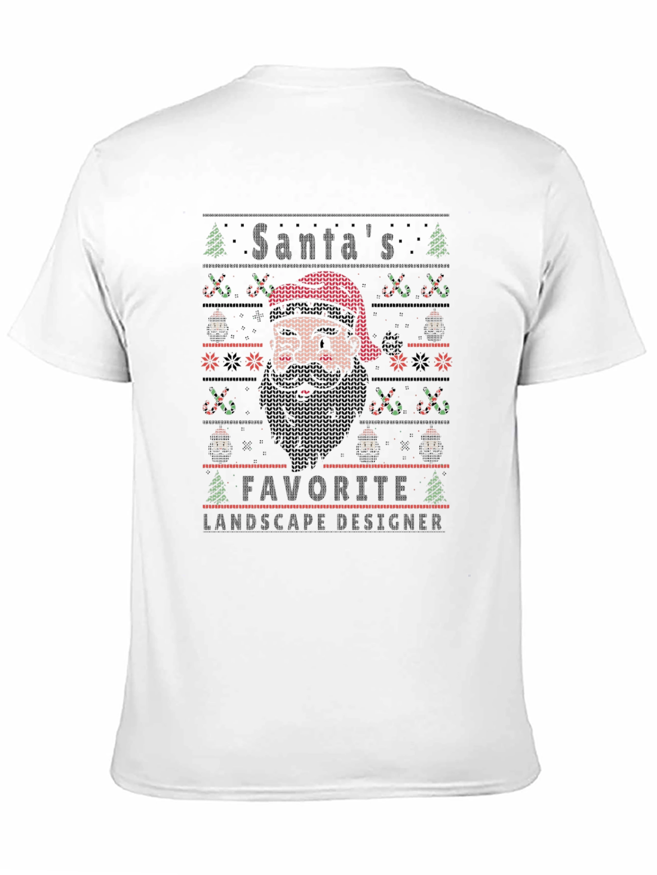 Santas Favorite Landscape Designer Black T-Shirt