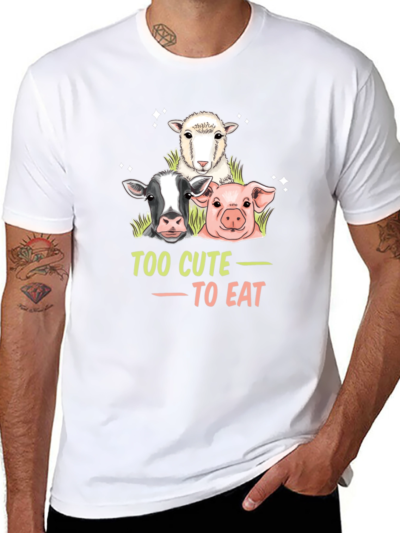 Too Cute to Eat Vegan T-Shirt