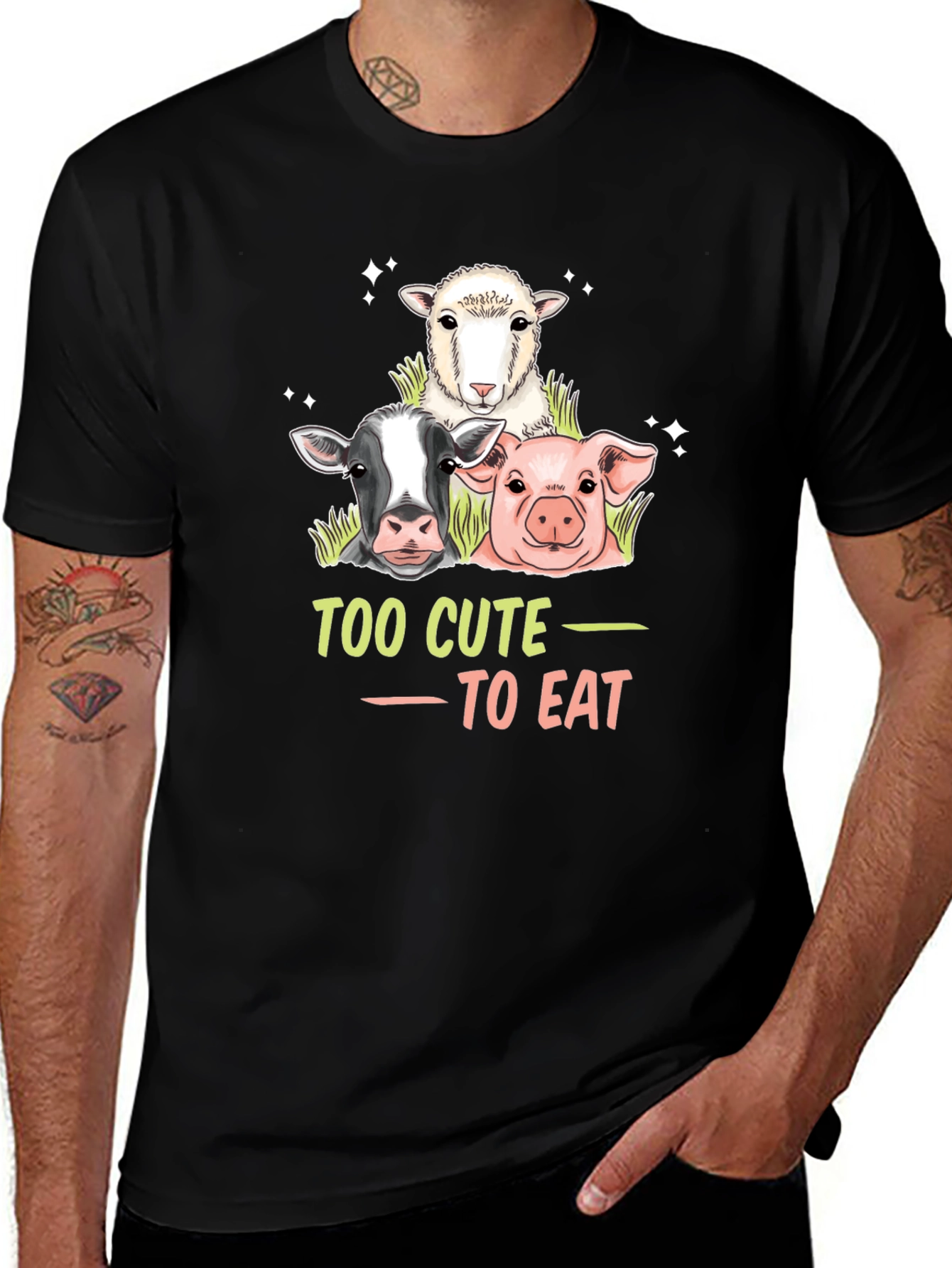 Too Cute to Eat Vegan T-Shirt
