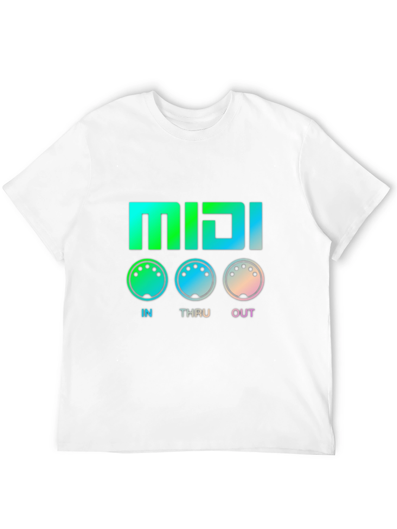 MIDI In Thru Out T-Shirt - Musician Gift