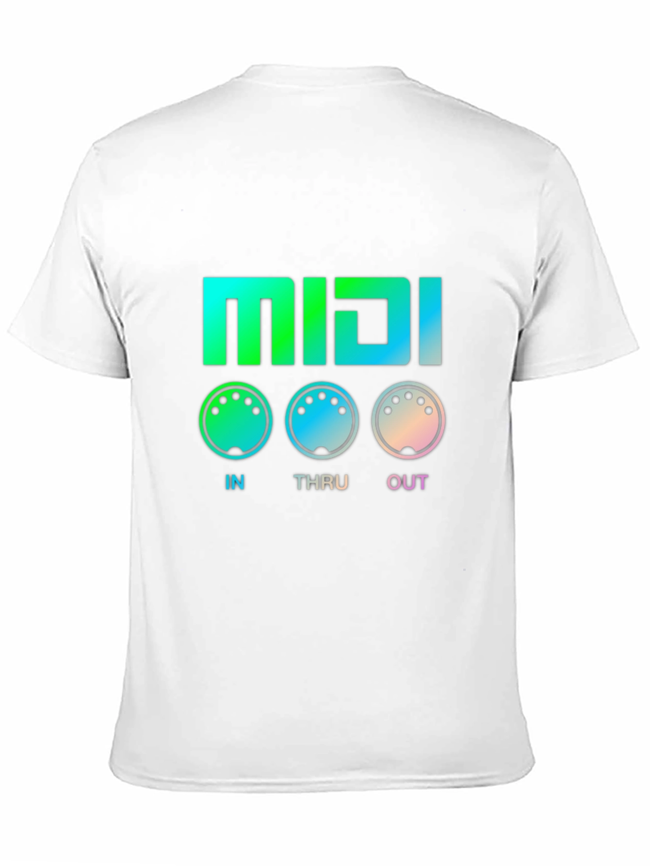 MIDI In Thru Out T-Shirt - Musician Gift