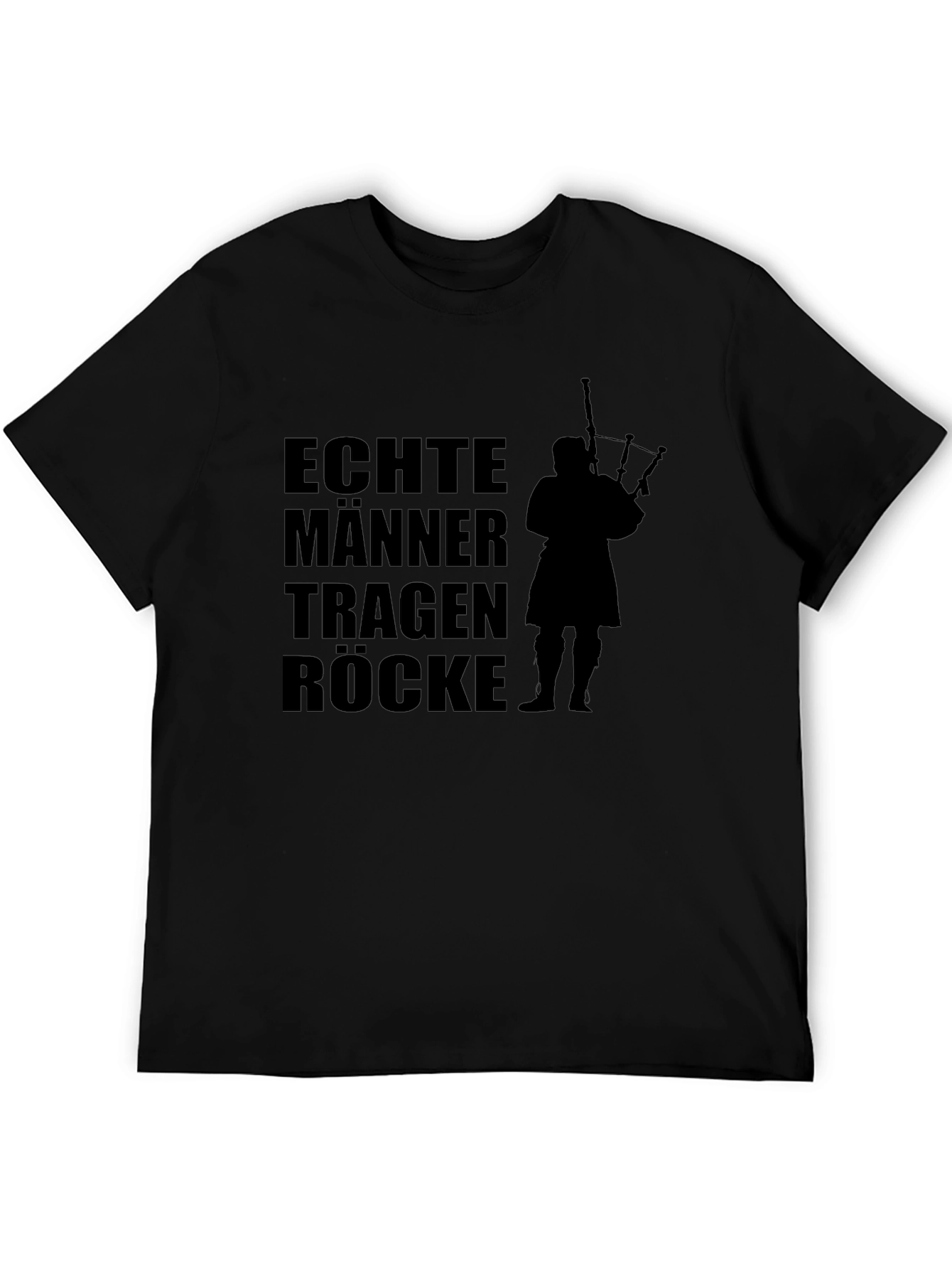 Mens Black T-Shirt - Scottish Pride Design