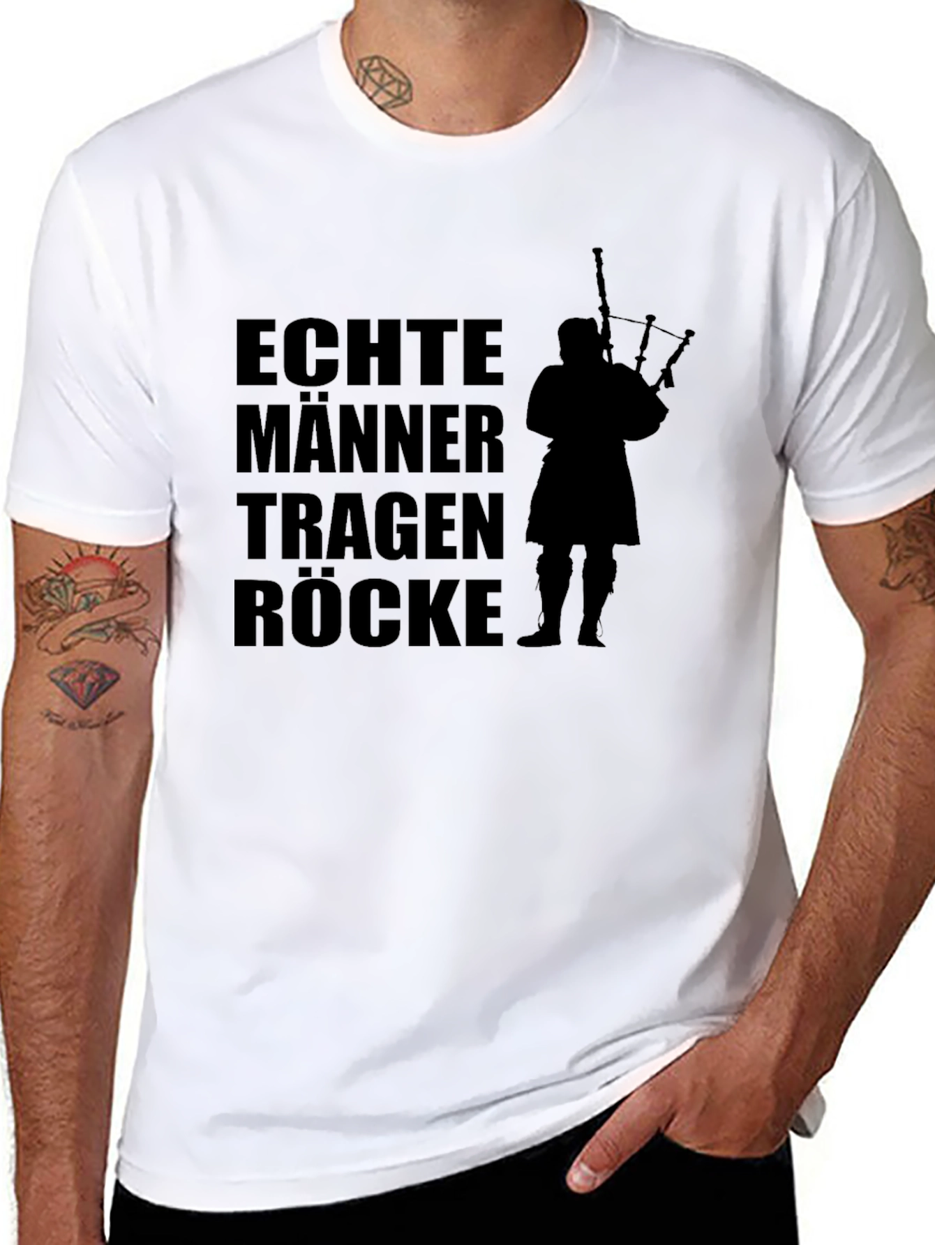 Mens Black T-Shirt - Scottish Pride Design