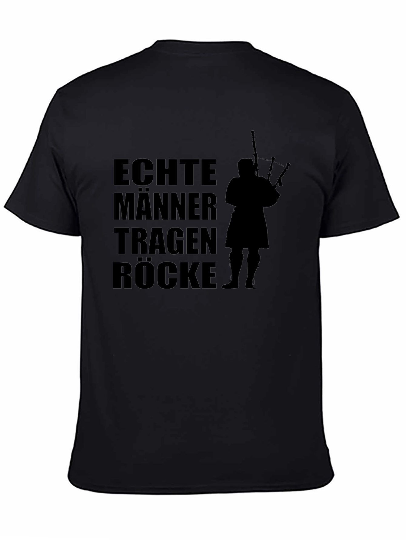 Mens Black T-Shirt - Scottish Pride Design