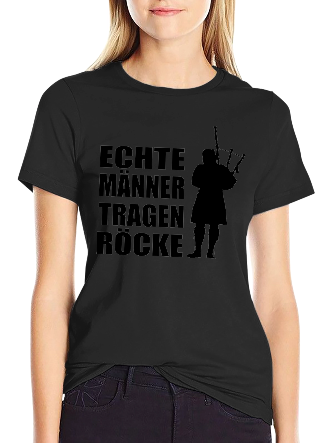 Mens Black T-Shirt - Scottish Pride Design
