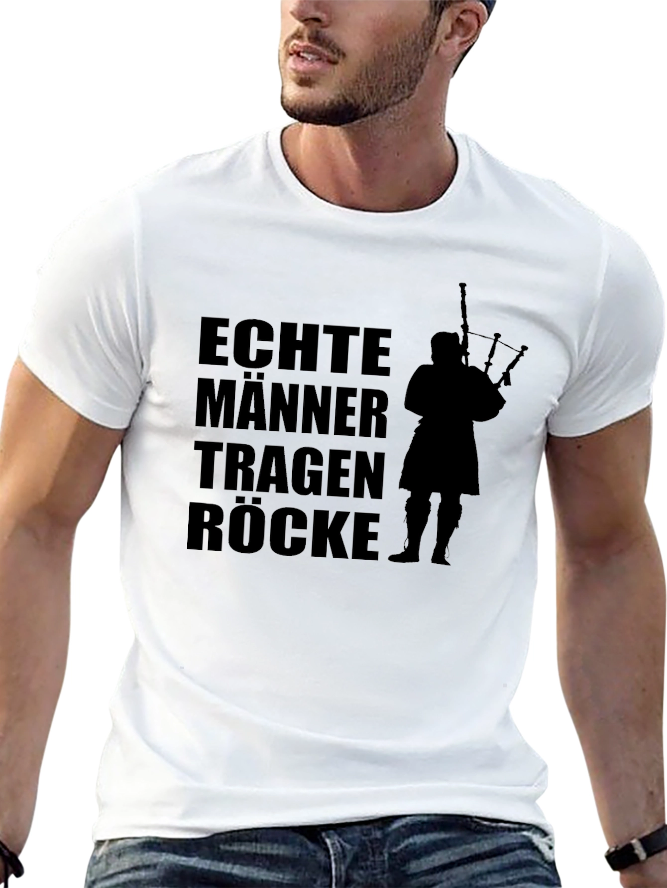 Mens Black T-Shirt - Scottish Pride Design